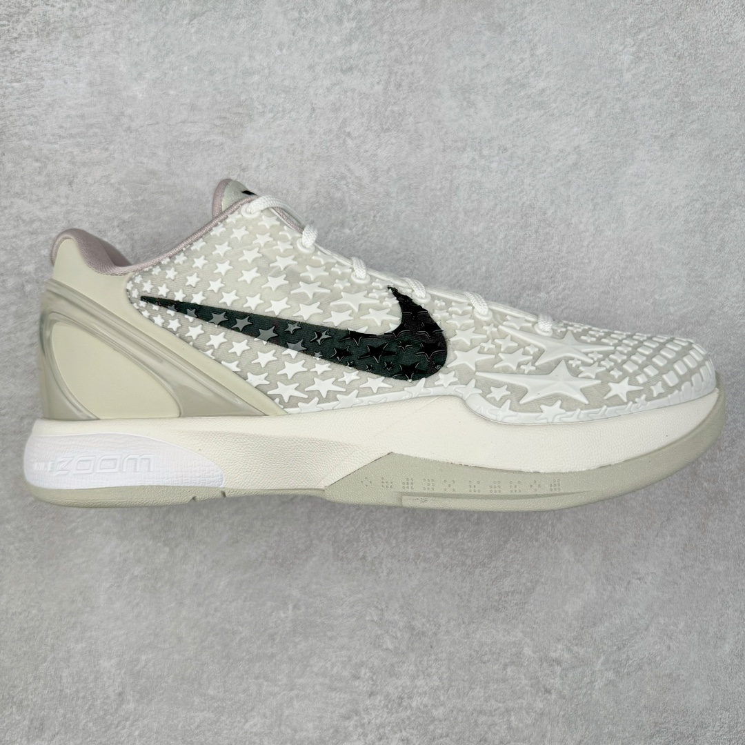 ＃GX纯原 NK Zoom Kobe 6 Protro 科比六代 全明星2.0 白色星星 FQ3546-100 完美复刻公司货 前掌超大Zoom Turbo气垫 后掌EVA缓震 真正的原汁原味 还原ZP脚感 全身鞋材卡料色独家定制 唯一正确喷漆工艺Swoosh 正确凹凸蛇鳞工艺 正确鞋面渐变效果 内全置真动飞态线 独立原厂模具 最大尺码达到48.5码 首批不拼图大几率过验 亲测已过 支持各种高强度实战 无需担心 上脚价 补货周期极长 脚宽建议买大半码 科比系列前掌偏窄 不影响二次销售 支持七天无理由退换 尺码：40 40.5 41 42 42.5 43 44 44.5 45 45.5 46 47.5 48.5 49.6 50.5-选品中心