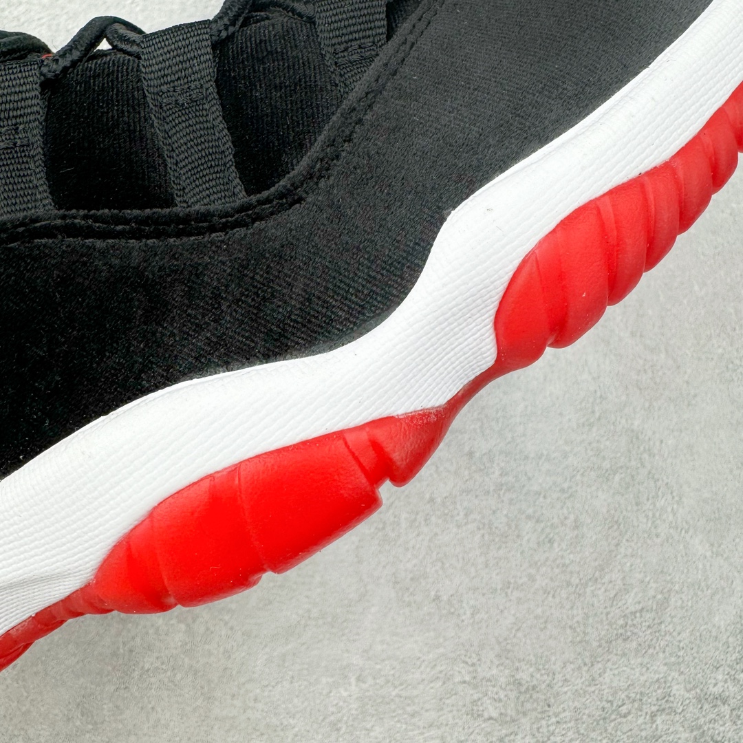 图片[21]-＃KZ神版 Air Jordan AJ11 \\\”Bred Velvet\\\” 高帮黑红天鹅绒 DB5457-061 市场中端王者 耗时半年巨作 全套原纸板楦头开发 确保原汁原味 完美呈现11代版型 此版本只针对中端市场 皮料材质有所更替 其他数据细节工艺流程均保持一致绝不口嗨 细节品控鞋型随意秒杀市面3XX 原楦原档案数据开模打造 原厂中底拉帮钢印 原厂进口漆皮 防冻不开裂 原装鞋撑 水晶大底正确色度色泽 原楦原数据刺绣 原厂车缝走线及对位 毫厘不差 飞人logo采用原数据电脑刺绣 原装正品碳纤维真实碳板 增强抗扭 原内标 原盒标 正确官方原盒 防氧化水晶外底 原厂配套全掌solo气垫 进口港宝加持 后跟自然饱满 全鞋荧光划线卡点 追求极致完美 每一双都是工艺品 多重QC质检 超越公司货的品控标准 实实在在的免检产品 尺码：36 36.5 37.5 38 38.5 39 40 40.5 41 42 42.5 43 44 44.5 45 46 47.5-选品中心