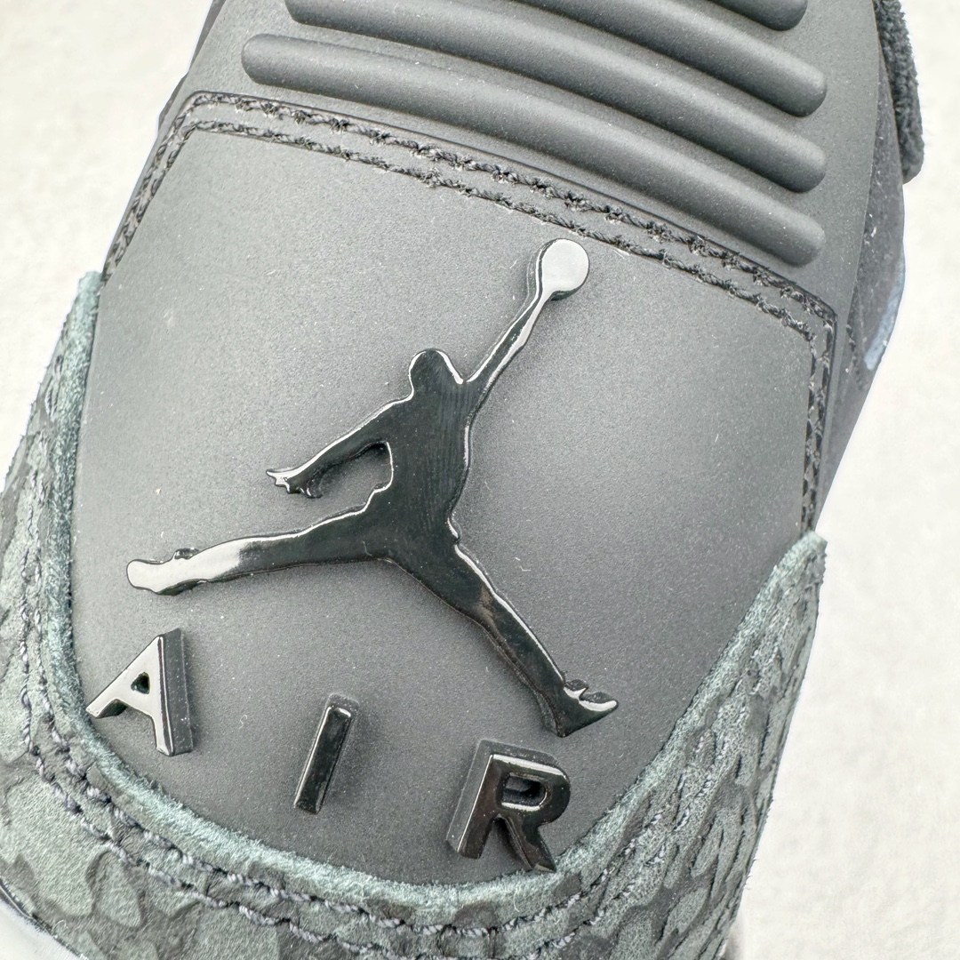 图片[16]-＃GX纯原 Air Jordan AJ3 Retro 黑猫 CK9246-168 圈内最强三代系列 匠心打造 开发时长超过半年 目前可过各类鉴定或无法鉴定 裸鞋随便操作 全套原纸板楦头开发 原厂大底磨具加持立体防滑纹理 原装可视Air Sole气垫 原汁原味最完美的三代版型 唯一正确鞋头趴度弧度高度鞋身腰线 原厂TPU彩虹扎染后跟饰片 正确内里反口里网布 皮料菱角分明不变形无多余毛边 广东原厂zp同批次手工大底描漆拉丝 市场唯一原厂鞋扣模具 原厂织唛标 原厂飞人电绣工艺 尾指中部跳三针 独家绑鞋带手法 印刷中底布 四线拉帮 米色美纹纸贴合固定 进口港宝加持 后跟自然饱满 全鞋荧光划线卡点 追求极致完美 每一双都是工艺品 多重QC质检 超越公司货的品控标准 实实在在的免检产品 尺码：40 40.5 41 42 42.5 43 44 44.5 45 45.5 46 47.5 48.5-选品中心