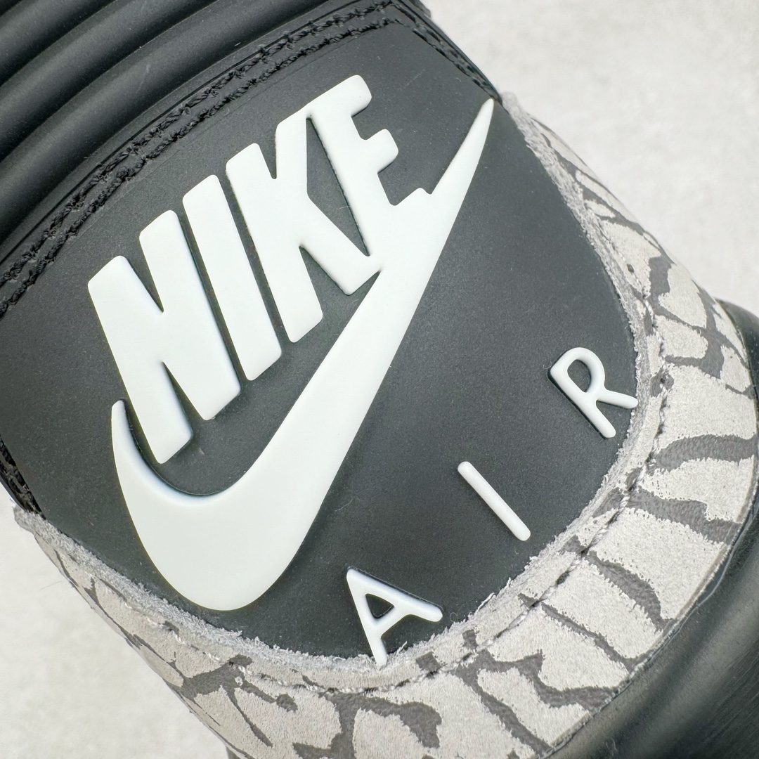 图片[10]-＃GX纯原 Air Jordan AJ3 Retro 复刻黑水泥 DN3707-010 圈内最强三代系列 匠心打造 开发时长超过半年 目前可过各类鉴定或无法鉴定 裸鞋随便操作 全套原纸板楦头开发 原厂大底磨具加持立体防滑纹理 原装可视Air Sole气垫 原汁原味最完美的三代版型 唯一正确鞋头趴度弧度高度鞋身腰线 原厂TPU彩虹扎染后跟饰片 正确内里反口里网布 皮料菱角分明不变形无多余毛边 广东原厂zp同批次手工大底描漆拉丝 市场唯一原厂鞋扣模具 原厂织唛标 原厂飞人电绣工艺 尾指中部跳三针 独家绑鞋带手法 印刷中底布 四线拉帮 米色美纹纸贴合固定 进口港宝加持 后跟自然饱满 全鞋荧光划线卡点 追求极致完美 每一双都是工艺品 多重QC质检 超越公司货的品控标准 实实在在的免检产品 尺码：40 40.5 41 42 42.5 43 44 44.5 45 45.5 46 47.5 48.5-选品中心