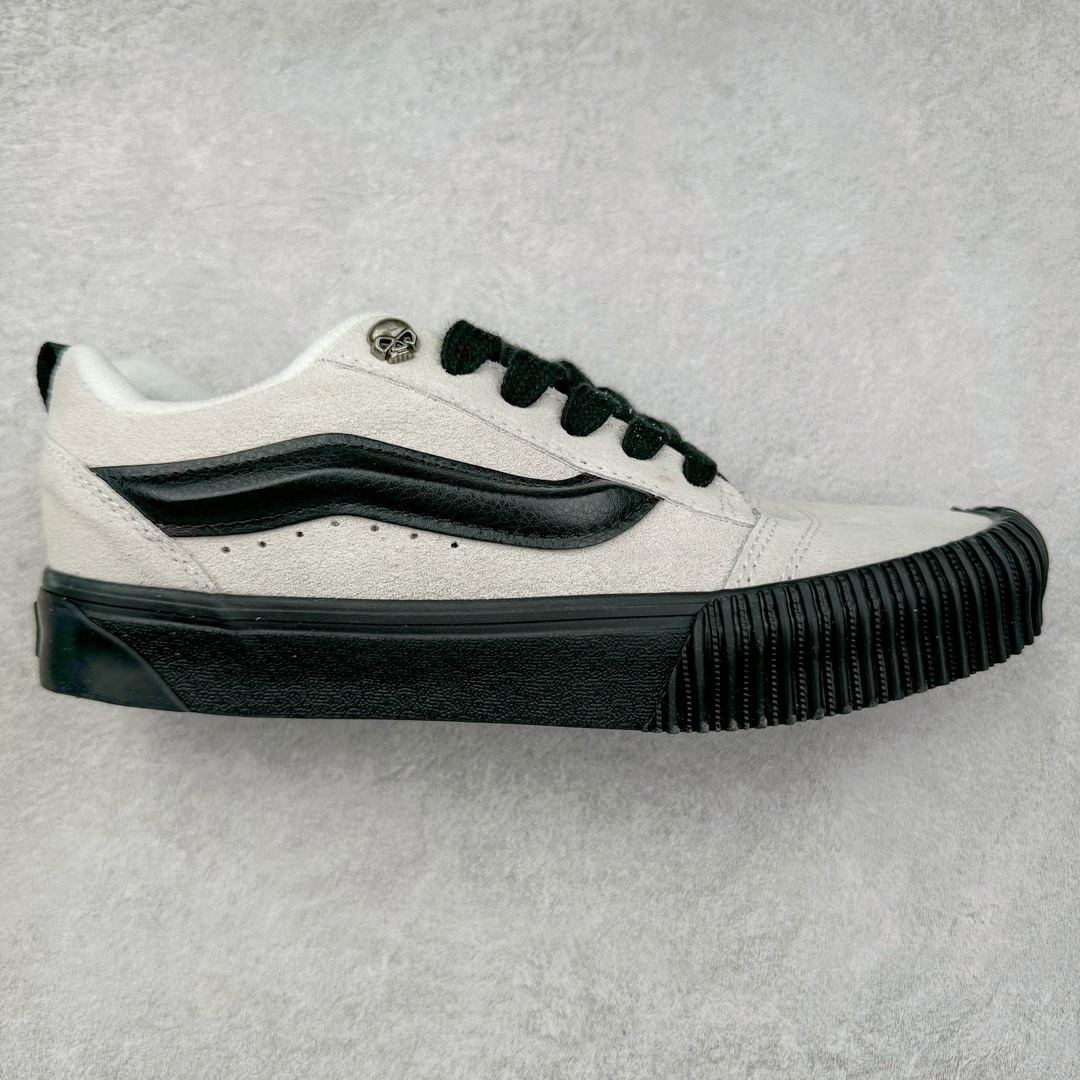 Vans Knu Skool 万圣节 白黑 万斯低帮复古休闲硫化面包鞋 肥胖版大LOGO原版全皮猪八面料 尺码:35 36 36.5 37 38 38.5 39 40 40.5 41 42 42.5 43 44 45-选品中心