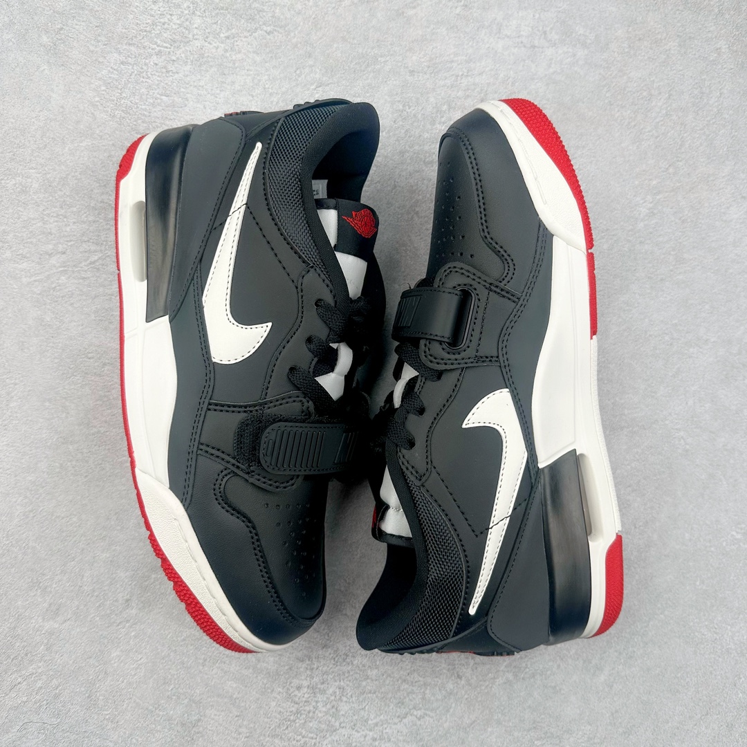 图片[3]-＃PB Air Jordan Legacy AJ312 Low 低帮复古篮球鞋 HJ9029-010 市场最强独一档产物 全套原纸板楦头开发 原厂大底磨具加持立体防滑纹理 原档数据后跟TPU子母扣魔术贴 原装可视Air Sole气垫 原汁原味最完美的312代版型 唯一正确鞋头趴度弧度高度鞋身腰线 进口港宝加持 后跟自然饱满 全鞋荧光划线卡点 追求极致完美 每一双都是工艺品 多重QC质检 超越公司货的品控标准 实实在在的免检产品 鞋身采用了皮革材质打造 横跨鞋面的魔术贴十分吸睛 侧面的Swoosh Logo的一部分被鞋面遮挡了一部分 颇具玩味 魔术贴上标有NK标识 而鞋舌上是Jordan的经典红色飞翼Logo 后跟和鞋底均采用了AJ3的设计 后跟上同样也使用了经典的爆裂纹图案 尺码：36 36.5 37.5 38 38.5 39 40 40.5 41 42 42.5 43 44 44.5 45 46 47.5-选品中心