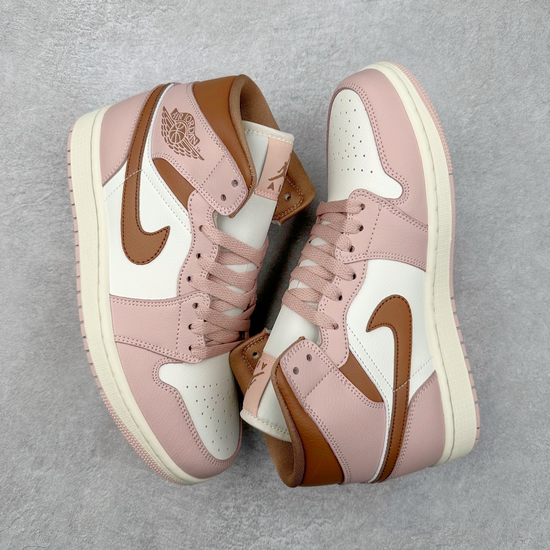 图片[3]-＃K版 Air Jordan AJ1 Mid 中帮 BQ6472-620 原厂内置全掌气垫 A模大底 头层小牛皮 鞋舌AJ原厂专用牛津布+AJ专用反口珍珠布+原厂无杂质高弹内里海棉 特殊封边弹力鞋带 全网唯一头层牛皮 原鞋开模 拒绝公底 购置公司同步原材料 原汁原味 忠于原版‼️尺码：36 36.5 37.5 38 38.5 39 40 40.5 41 42 42.5 43 44 44.5 45 46 47.5-选品中心