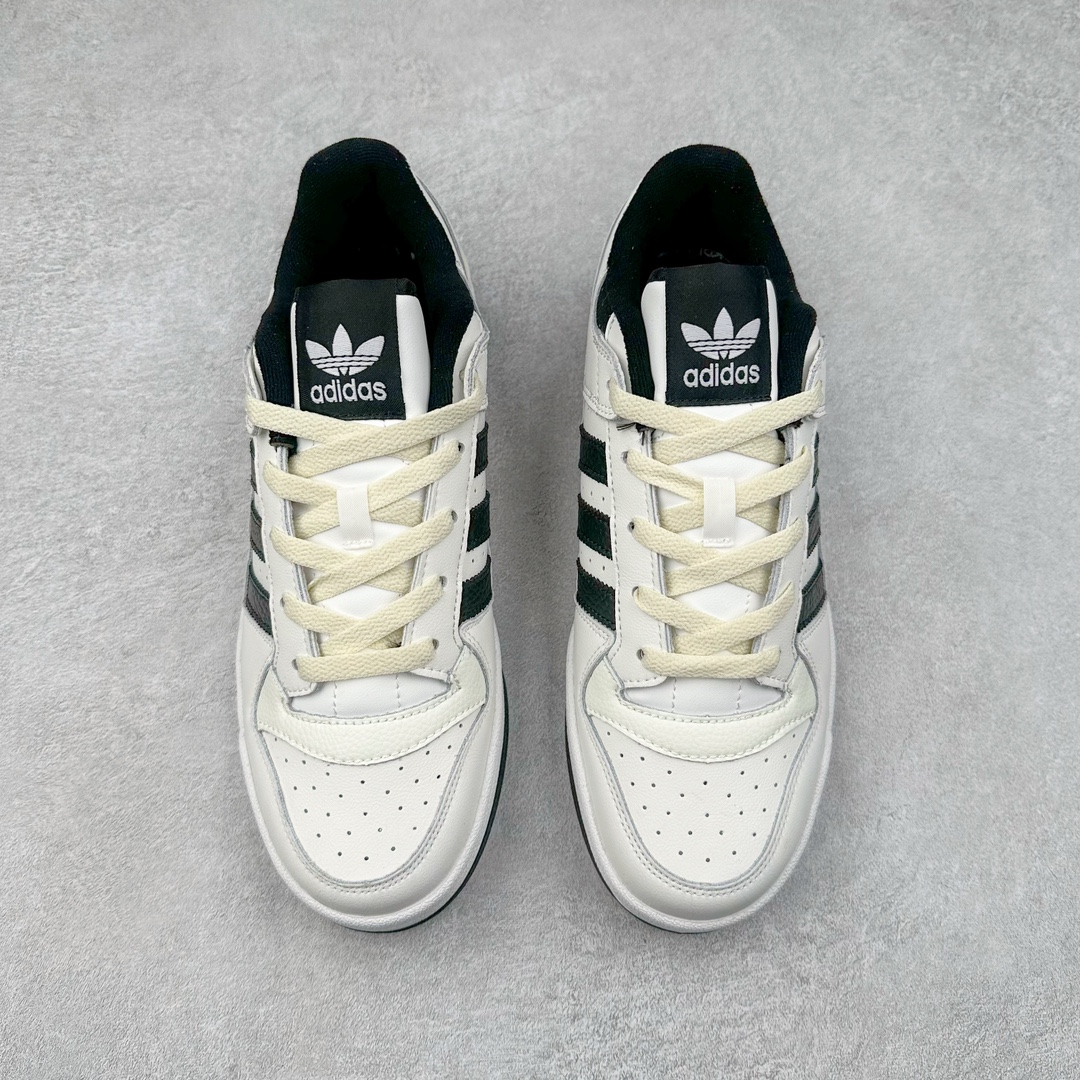 图片[2]-AD Forum 84 Low OG 低帮百搭潮流休闲运动板鞋 IH7830 以复古篮球鞋的外形为基础 采用皮革拼接 简约百搭 更加贴合舒适 中底内侧网格造型起到点睛之笔 外底橡胶 更显复古 尺码：36 36.5 37.5 38 38.5 39 40 40.5 41 42 42.5 43 44 44.5 45-选品中心