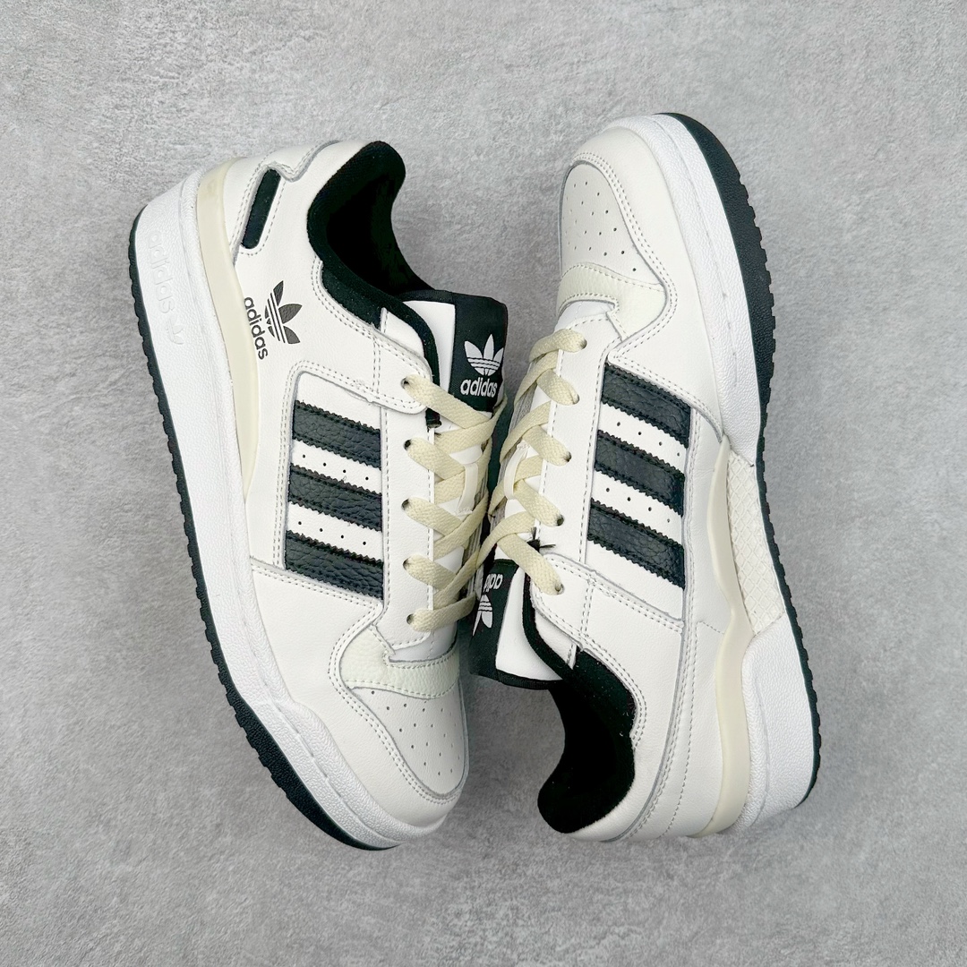 图片[3]-AD Forum 84 Low OG 低帮百搭潮流休闲运动板鞋 IH7830 以复古篮球鞋的外形为基础 采用皮革拼接 简约百搭 更加贴合舒适 中底内侧网格造型起到点睛之笔 外底橡胶 更显复古 尺码：36 36.5 37.5 38 38.5 39 40 40.5 41 42 42.5 43 44 44.5 45-选品中心