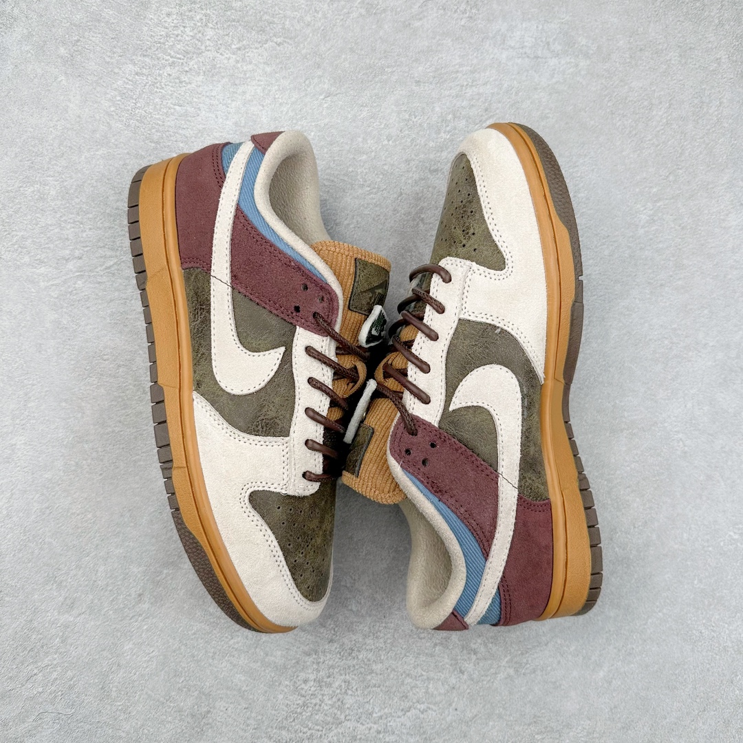 图片[3]-＃F版 NK Dunk Low 棕色拼接 HQ3459-212 性价比王者 极限压缩利润空间 超乎所想的高性价比 用料绝不含糊 原盒原配 正确耐磨橡胶大底 超高清洁度 全鞋零毛边皮料切割 全套原楦原模倾力打造完美版型 尺码：36 36.5 37.5 38 38.5 39 40 40.5 41 42 42.5 43 44 44.5 45 46 47.5-选品中心