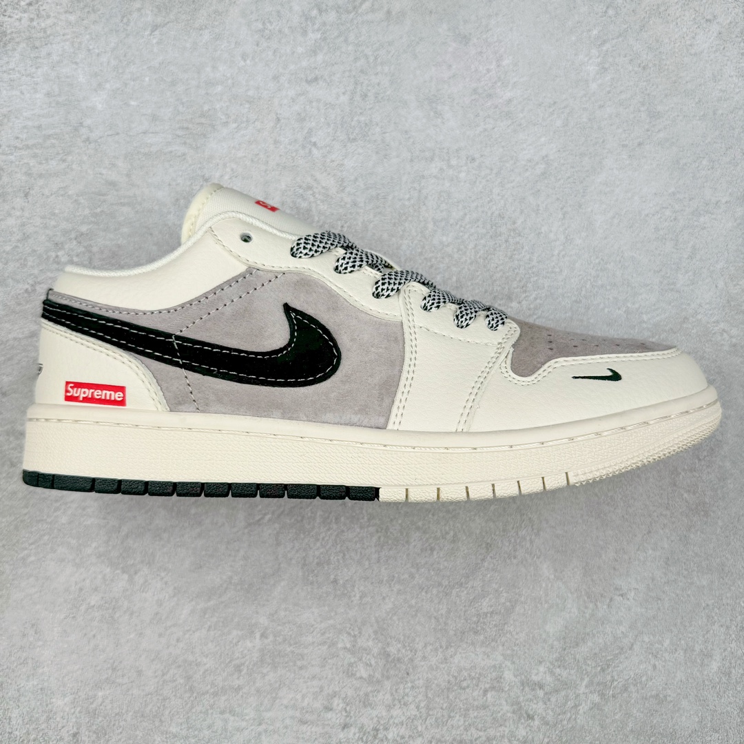 TS x Air Jordan AJ1 Low 倒钩低帮联名定制配色 SJ9950-043 原厂内置气垫魔块 A模大底 头层小牛皮 鞋舌AJ原厂专用牛津布+AJ专用反口珍珠布+原厂无杂质高弹内里海棉+特殊封边弹力鞋带 尺码：36 36.5 37.5 38 38.5 39 40 40.5 41 42 42.5 43 44 44.5 45 46 47.5-选品中心