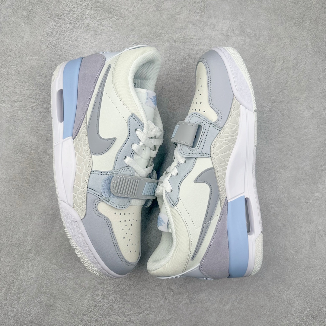 图片[3]-＃PB Air Jordan Legacy AJ312 Low 低帮复古篮球鞋 HQ1190-101 市场最强独一档产物 全套原纸板楦头开发 原厂大底磨具加持立体防滑纹理 原档数据后跟TPU子母扣魔术贴 原装可视Air Sole气垫 原汁原味最完美的312代版型 唯一正确鞋头趴度弧度高度鞋身腰线 进口港宝加持 后跟自然饱满 全鞋荧光划线卡点 追求极致完美 每一双都是工艺品 多重QC质检 超越公司货的品控标准 实实在在的免检产品 鞋身采用了皮革材质打造 横跨鞋面的魔术贴十分吸睛 侧面的Swoosh Logo的一部分被鞋面遮挡了一部分 颇具玩味 魔术贴上标有NK标识 而鞋舌上是Jordan的经典红色飞翼Logo 后跟和鞋底均采用了AJ3的设计 后跟上同样也使用了经典的爆裂纹图案 尺码：36 36.5 37.5 38 38.5 39 40 40.5 41 42 42.5 43 44 44.5 45 46 47.5-选品中心