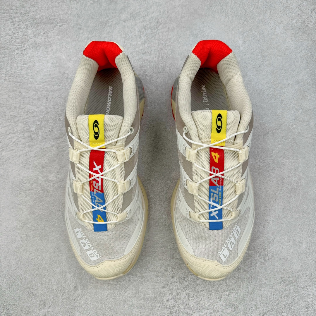 图片[2]-＃GX/绿X Salomon XT-4 OG Advanced 萨洛蒙系列低帮城市越野机能透气休闲运动鞋 鞋舌处附有迷你网眼袋收纳鞋绳以及下方的多色 Logo 标签 接着搭载奶油色 ACS 技术中底以及金色 TPU 塑料部件提升鞋款耐用性 中底与鞋面之间饰有海蓝色条状细节有效增添鞋款层次 最后应用黑色 Contragrip Chevron 外底完成鞋款设计 这次配色颇为高调 两款配色均以绚丽的渐变设计呈现 一款以粉紫渐变主打 另一款以黄绿渐变呈现 视觉效果相当吸睛 鞋面的使用玻璃纤维覆盖物加固 并通过细绳扣系带系统进行锁定 Salomon 的品牌logo 出现在脚后跟和前掌部位 中底虽然偏薄 但非常耐用 与模压塑料ACS 框架以及致密AC2 Muscle 鞋底单元结合 能够提供出色的支撑力和缓冲性 尺码：36 36.5 37.5 38 38.5 39 40 40.5 41 42 42.5 43 44 44.5 45-选品中心