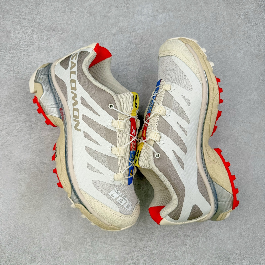 图片[3]-＃GX/绿X Salomon XT-4 OG Advanced 萨洛蒙系列低帮城市越野机能透气休闲运动鞋 鞋舌处附有迷你网眼袋收纳鞋绳以及下方的多色 Logo 标签 接着搭载奶油色 ACS 技术中底以及金色 TPU 塑料部件提升鞋款耐用性 中底与鞋面之间饰有海蓝色条状细节有效增添鞋款层次 最后应用黑色 Contragrip Chevron 外底完成鞋款设计 这次配色颇为高调 两款配色均以绚丽的渐变设计呈现 一款以粉紫渐变主打 另一款以黄绿渐变呈现 视觉效果相当吸睛 鞋面的使用玻璃纤维覆盖物加固 并通过细绳扣系带系统进行锁定 Salomon 的品牌logo 出现在脚后跟和前掌部位 中底虽然偏薄 但非常耐用 与模压塑料ACS 框架以及致密AC2 Muscle 鞋底单元结合 能够提供出色的支撑力和缓冲性 尺码：36 36.5 37.5 38 38.5 39 40 40.5 41 42 42.5 43 44 44.5 45-选品中心