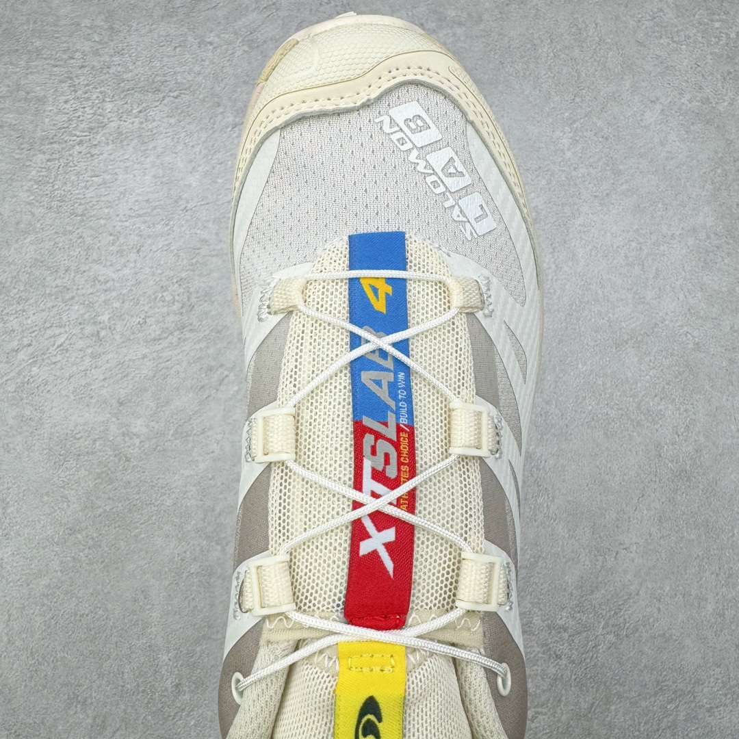 图片[4]-＃GX/绿X Salomon XT-4 OG Advanced 萨洛蒙系列低帮城市越野机能透气休闲运动鞋 鞋舌处附有迷你网眼袋收纳鞋绳以及下方的多色 Logo 标签 接着搭载奶油色 ACS 技术中底以及金色 TPU 塑料部件提升鞋款耐用性 中底与鞋面之间饰有海蓝色条状细节有效增添鞋款层次 最后应用黑色 Contragrip Chevron 外底完成鞋款设计 这次配色颇为高调 两款配色均以绚丽的渐变设计呈现 一款以粉紫渐变主打 另一款以黄绿渐变呈现 视觉效果相当吸睛 鞋面的使用玻璃纤维覆盖物加固 并通过细绳扣系带系统进行锁定 Salomon 的品牌logo 出现在脚后跟和前掌部位 中底虽然偏薄 但非常耐用 与模压塑料ACS 框架以及致密AC2 Muscle 鞋底单元结合 能够提供出色的支撑力和缓冲性 尺码：36 36.5 37.5 38 38.5 39 40 40.5 41 42 42.5 43 44 44.5 45-选品中心
