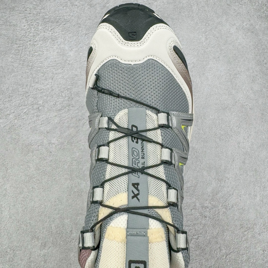 图片[4]-＃PK4.0 SALOMON XA Pro 3D ADV 萨洛蒙潮流越野机能户外功能鞋 基于市场现有版本全新升级调整改良 现阶段市场最强产物 全新主色陆续出货 大底描漆工整零瑕疵 鞋头定型弧度完 纯原外贸平台特供订单 耗时半年巨作 全套原纸板楦头开发 原厂特供网布配套加持 确保原汁原味 完美呈现版型 原档数据独家私模五层组合大底 原装Ortholite轻量化鞋垫 中底布带钢印编号 原厂TPU锁扣 进口港宝加持 后跟自然饱满 还原公司包裹性 鞋面采用SENSIFT贴合技术 全方位贴合包裹脚型 鞋跟部鞋底牵引设计 提供强大的抓地性能 更适应野外崎岖不平的道路 其3D ADVANCED CHASSIS底盘 材料轻量大化 钉齿设计更具稳定性 防护性 鞋底易磨损区运用CONTAGRIP高耐磨材料 应对城市硬质路面长距离跑考验 尺码：36 36.5 37.5 38 38.5 39 40 40.5 41 42 42.5 43 44 44.5 45 46.5-选品中心