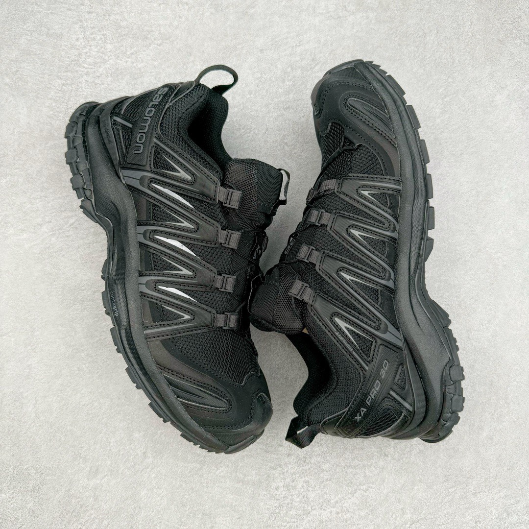 图片[3]-＃PK4.0 SALOMON XA Pro 3D ADV 萨洛蒙潮流越野机能户外功能鞋 基于市场现有版本全新升级调整改良 现阶段市场最强产物 全新主色陆续出货 大底描漆工整零瑕疵 鞋头定型弧度完 纯原外贸平台特供订单 耗时半年巨作 全套原纸板楦头开发 原厂特供网布配套加持 确保原汁原味 完美呈现版型 原档数据独家私模五层组合大底 原装Ortholite轻量化鞋垫 中底布带钢印编号 原厂TPU锁扣 进口港宝加持 后跟自然饱满 还原公司包裹性 鞋面采用SENSIFT贴合技术 全方位贴合包裹脚型 鞋跟部鞋底牵引设计 提供强大的抓地性能 更适应野外崎岖不平的道路 其3D ADVANCED CHASSIS底盘 材料轻量大化 钉齿设计更具稳定性 防护性 鞋底易磨损区运用CONTAGRIP高耐磨材料 应对城市硬质路面长距离跑考验 尺码：36 36.5 37.5 38 38.5 39 40 40.5 41 42 42.5 43 44 44.5 45 46.5-选品中心