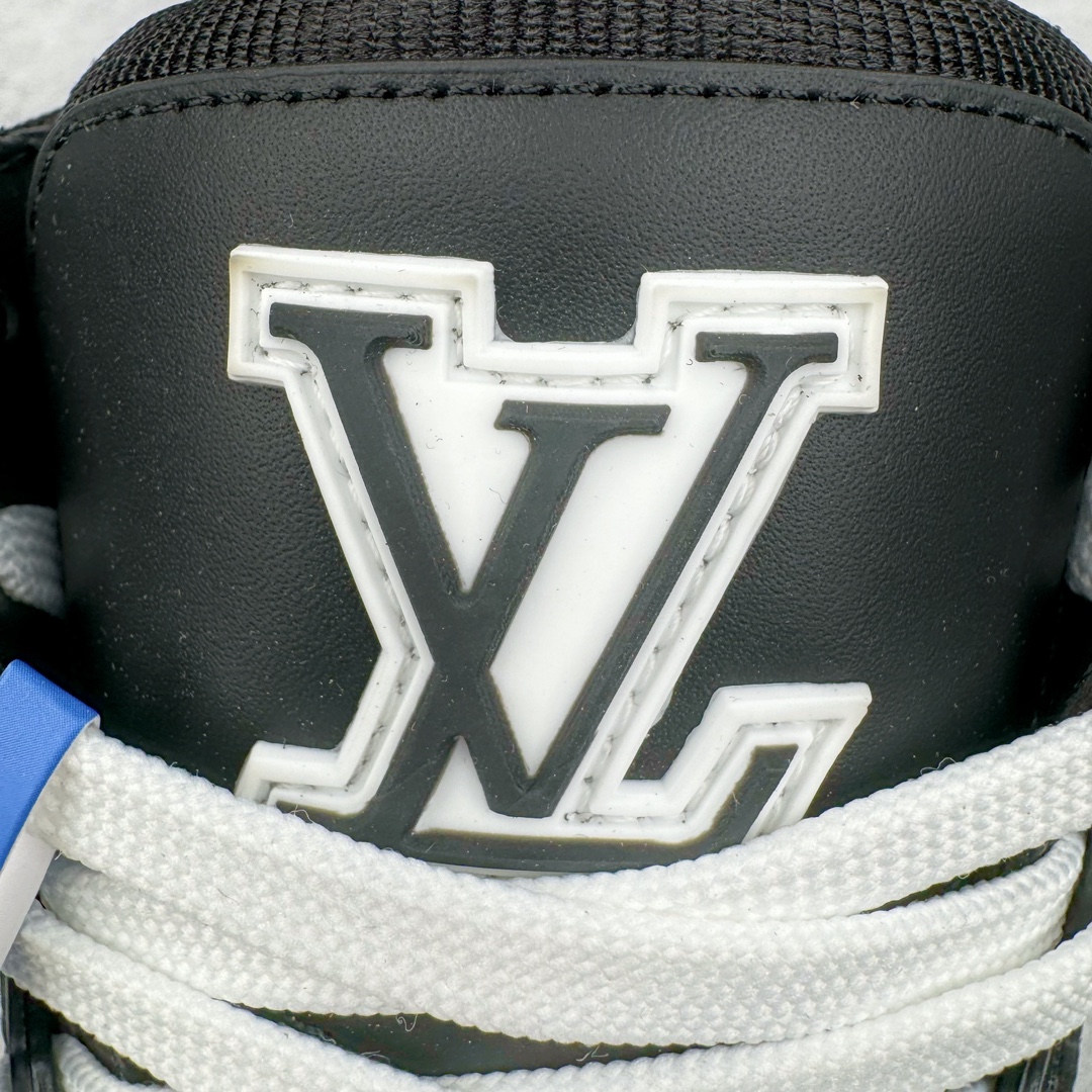 图片[13]-＃FS Louis Vuitton Trainer lv时装走秀运动鞋 实力大厂出品 平台专供 成熟的做工稳定的品控 完美鞋型超高的清洁度 零毛边线头瑕疵 全套原楦原纸版原鞋开模 全网最具灵魂的版型 正确原装黄色鞋盒 正确中底印花 鞋面印花3D高频深度立体 全鞋电脑针车 紧密相连 针距密度一致 环保乳胶注塑鞋垫 厚度脚感还原原版 皮面裁剪部位 统一油边封口工艺 原装橡胶大底含胶量大底组合零偏差 专柜全套包装 防尘袋 说明书 质保卡 男女鞋 尺码：35 36 37 38 39 40 41 42 43 44 45-选品中心