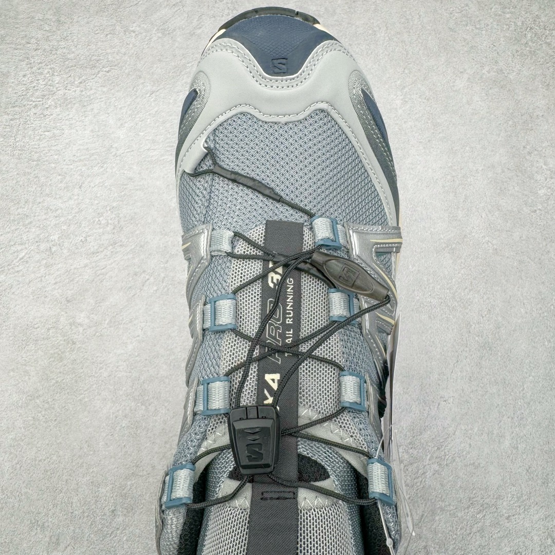 图片[4]-＃PK4.0 SALOMON XA Pro 3D ADV 萨洛蒙潮流越野机能户外功能鞋 基于市场现有版本全新升级调整改良 现阶段市场最强产物 全新主色陆续出货 大底描漆工整零瑕疵 鞋头定型弧度完 纯原外贸平台特供订单 耗时半年巨作 全套原纸板楦头开发 原厂特供网布配套加持 确保原汁原味 完美呈现版型 原档数据独家私模五层组合大底 原装Ortholite轻量化鞋垫 中底布带钢印编号 原厂TPU锁扣 进口港宝加持 后跟自然饱满 还原公司包裹性 鞋面采用SENSIFT贴合技术 全方位贴合包裹脚型 鞋跟部鞋底牵引设计 提供强大的抓地性能 更适应野外崎岖不平的道路 其3D ADVANCED CHASSIS底盘 材料轻量大化 钉齿设计更具稳定性 防护性 鞋底易磨损区运用CONTAGRIP高耐磨材料 应对城市硬质路面长距离跑考验 尺码：36 36.5 37.5 38 38.5 39 40 40.5 41 42 42.5 43 44 44.5 45-选品中心