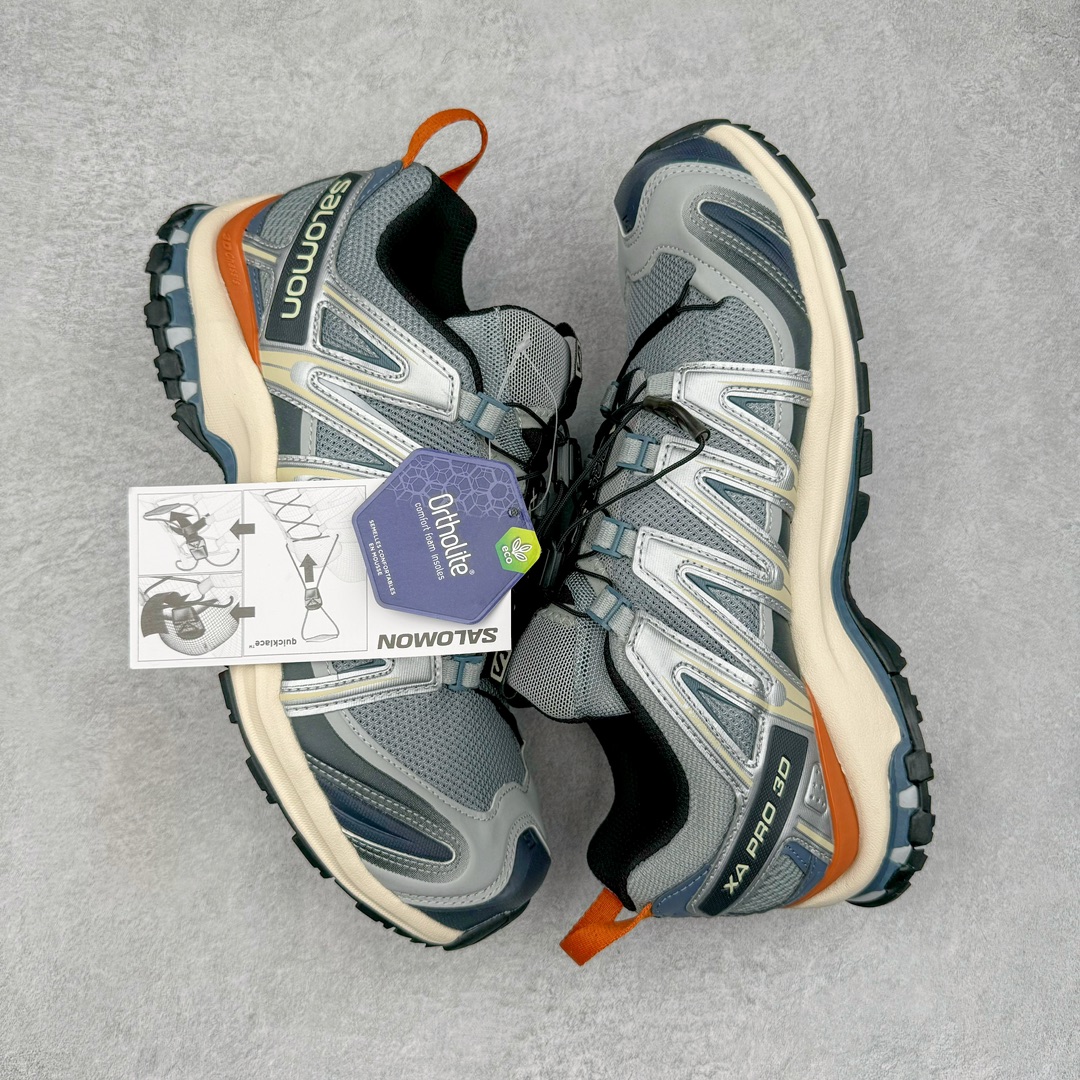 图片[3]-＃PK4.0 SALOMON XA Pro 3D ADV 萨洛蒙潮流越野机能户外功能鞋 基于市场现有版本全新升级调整改良 现阶段市场最强产物 全新主色陆续出货 大底描漆工整零瑕疵 鞋头定型弧度完 纯原外贸平台特供订单 耗时半年巨作 全套原纸板楦头开发 原厂特供网布配套加持 确保原汁原味 完美呈现版型 原档数据独家私模五层组合大底 原装Ortholite轻量化鞋垫 中底布带钢印编号 原厂TPU锁扣 进口港宝加持 后跟自然饱满 还原公司包裹性 鞋面采用SENSIFT贴合技术 全方位贴合包裹脚型 鞋跟部鞋底牵引设计 提供强大的抓地性能 更适应野外崎岖不平的道路 其3D ADVANCED CHASSIS底盘 材料轻量大化 钉齿设计更具稳定性 防护性 鞋底易磨损区运用CONTAGRIP高耐磨材料 应对城市硬质路面长距离跑考验 尺码：36 36.5 37.5 38 38.5 39 40 40.5 41 42 42.5 43 44 44.5 45-选品中心