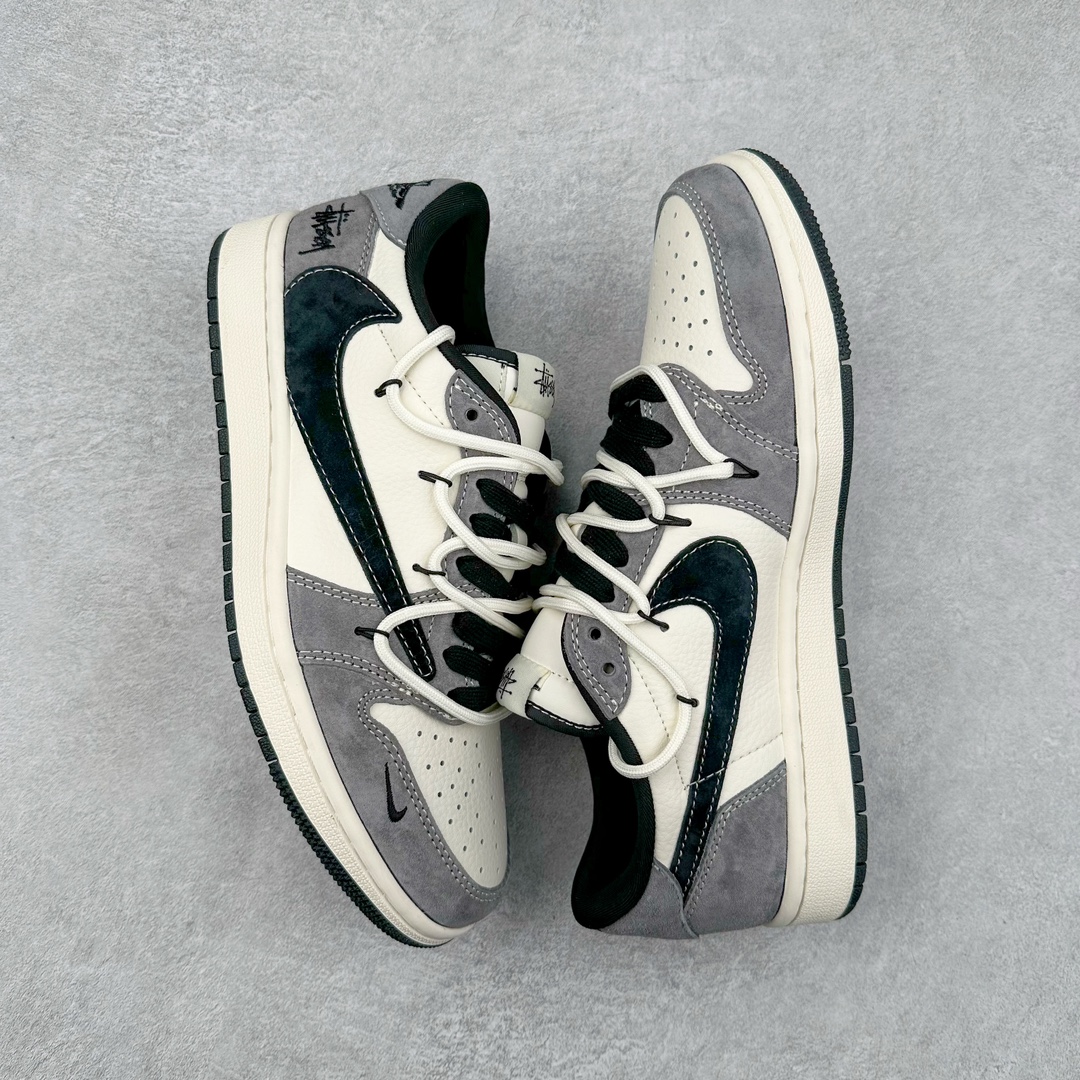 图片[3]-TS x Air Jordan AJ1 Low 倒钩低帮联名定制配色 SJ2068-296 原厂内置气垫魔块 A模大底 头层小牛皮 鞋舌AJ原厂专用牛津布+AJ专用反口珍珠布+原厂无杂质高弹内里海棉+特殊封边弹力鞋带 尺码：36 36.5 37.5 38 38.5 39 40 40.5 41 42 42.5 43 44 44.5 45 46 47.5-选品中心