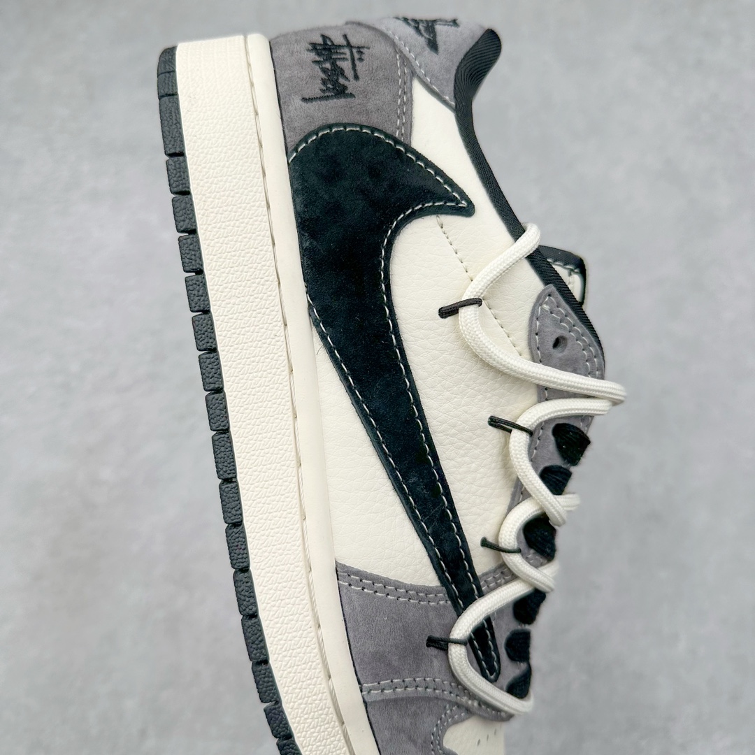 图片[6]-TS x Air Jordan AJ1 Low 倒钩低帮联名定制配色 SJ2068-296 原厂内置气垫魔块 A模大底 头层小牛皮 鞋舌AJ原厂专用牛津布+AJ专用反口珍珠布+原厂无杂质高弹内里海棉+特殊封边弹力鞋带 尺码：36 36.5 37.5 38 38.5 39 40 40.5 41 42 42.5 43 44 44.5 45 46 47.5-选品中心