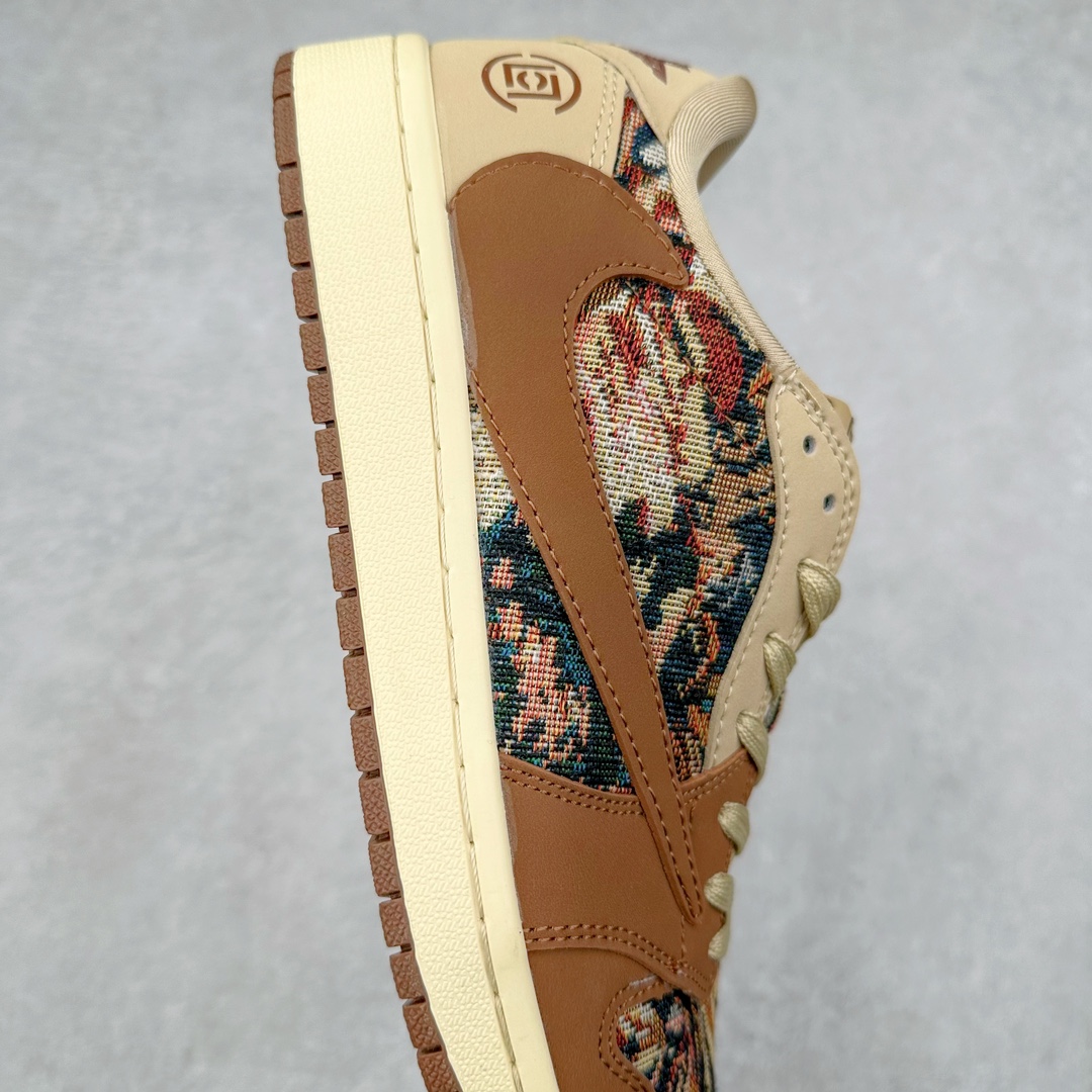 图片[6]-TS x Air Jordan AJ1 Low 倒钩低帮联名定制配色 JH6088-610 原厂内置气垫魔块 A模大底 头层小牛皮 鞋舌AJ原厂专用牛津布+AJ专用反口珍珠布+原厂无杂质高弹内里海棉+特殊封边弹力鞋带 尺码：36 36.5 37.5 38 38.5 39 40 40.5 41 42 42.5 43 44 44.5 45 46 47.5-选品中心