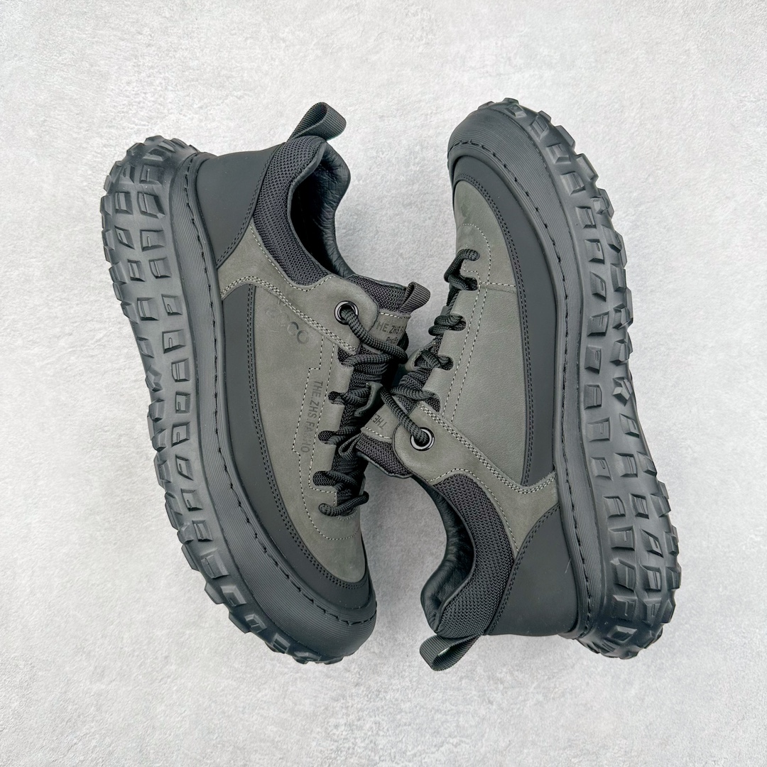 图片[3]-ECCO爱步男款新款运动登山鞋 轻盈减震牛皮耐磨户外跑鞋 越野系列 甄选优质牛皮革搭配纺织衬里 防污透气，户外无忧 无惧旷野 提供出色的能量回弹和缓震支撑 长距离不累脚 驰骋百公里 直接注塑工艺连接鞋面与鞋底 一体成型，合脚稳固 贴合舒适 预防前冲 橡胶外底多地形适应，抓地耐磨 为每一次徒步提供稳定支撑 动态平衡 无惧陡坡 简约设计 穿型入野 尺码：38 39 40 41 42 43（皮鞋码）-选品中心