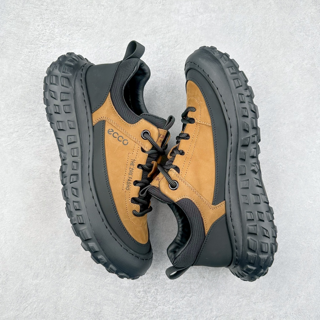 图片[3]-ECCO爱步男款新款运动登山鞋 轻盈减震牛皮耐磨户外跑鞋 越野系列 甄选优质牛皮革搭配纺织衬里 防污透气，户外无忧 无惧旷野 提供出色的能量回弹和缓震支撑 长距离不累脚 驰骋百公里 直接注塑工艺连接鞋面与鞋底 一体成型，合脚稳固 贴合舒适 预防前冲 橡胶外底多地形适应，抓地耐磨 为每一次徒步提供稳定支撑 动态平衡 无惧陡坡 简约设计 穿型入野 尺码：38 39 40 41 42 43（皮鞋码）-选品中心