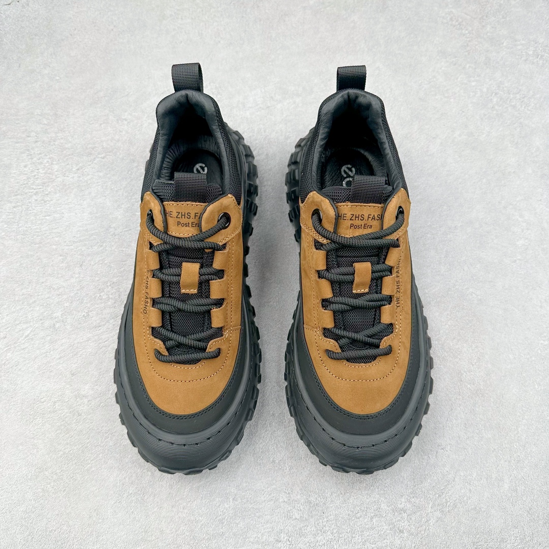 图片[2]-ECCO爱步男款新款运动登山鞋 轻盈减震牛皮耐磨户外跑鞋 越野系列 甄选优质牛皮革搭配纺织衬里 防污透气，户外无忧 无惧旷野 提供出色的能量回弹和缓震支撑 长距离不累脚 驰骋百公里 直接注塑工艺连接鞋面与鞋底 一体成型，合脚稳固 贴合舒适 预防前冲 橡胶外底多地形适应，抓地耐磨 为每一次徒步提供稳定支撑 动态平衡 无惧陡坡 简约设计 穿型入野 尺码：38 39 40 41 42 43（皮鞋码）-选品中心