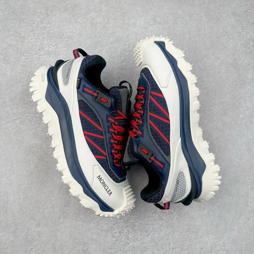 图片[3]-＃莞产 Moncler Trailgrip Gore-Tex 蒙口越野旅行系列低帮厚底轻量户外登山运动鞋 盟可睐MONCLER TRAILGRIP 鞋履新季系列 前卫设计碰撞实用科技 轻盈面料无惧炎热夏季 Trailgrip运动鞋作为盟可睐Moncler的秋冬新作横空出世 融蕴品牌山地基因 运用科技前沿技术 征服野外复杂地形 醒目的胎纹设计搭配弧形橡胶鞋头 确保经久耐穿 为山野探险与都市畅游提供高效防护 Trailgrip 2023春夏系列将在既有的实用性基础之上 推出全新配色 并采用更轻材质 尺码：35 36 37 38 39 40 41 42 43 44 45 46-选品中心