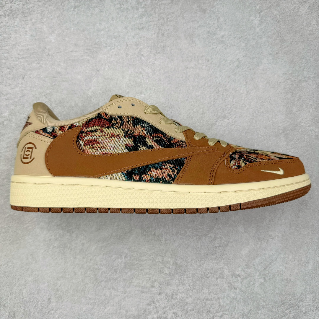 TS x Air Jordan AJ1 Low 倒钩低帮联名定制配色 JH6088-610 原厂内置气垫魔块 A模大底 头层小牛皮 鞋舌AJ原厂专用牛津布+AJ专用反口珍珠布+原厂无杂质高弹内里海棉+特殊封边弹力鞋带 尺码：36 36.5 37.5 38 38.5 39 40 40.5 41 42 42.5 43 44 44.5 45 46 47.5-选品中心