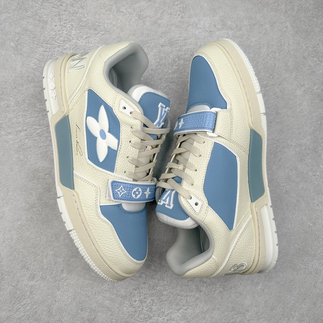 图片[3]-Louis Vuitton Trainer lv时装走秀运动鞋 高尔夫系列 全网最全配色更新最快 最成熟的做工稳定的品控 完美鞋型超高的清洁度 零毛边线头瑕疵 全套原楦原纸版原鞋开模 全网最具灵魂的版型 正确原装黄色鞋盒 正确中底印花 鞋面印花3D高频深度立体 全鞋电脑针车 紧密相连 针距密度一致 环保乳胶注塑鞋垫 厚度脚感还原原版 皮面裁剪部位 统一油边封口工艺 原装橡胶大底含胶量大底组合零偏差 专柜全套包装 防尘袋 说明书 质保卡 男女鞋 尺码：35 36 37 38 39 40 41 42 43 44 45-选品中心