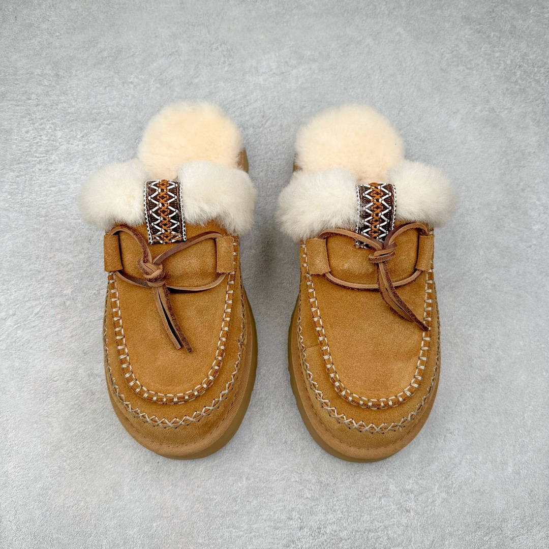 图片[2]-＃SP原厂 UGG 8260 阿尔派半拖秋冬羊皮毛一体雪地靴 全鞋采用ZP同厂 隆丰A级澳洲进口羊皮毛一体 品牌代工厂生产线 完全遵循ZP工艺流程 代工厂原厂版师 秉承无原鞋不开发选择 注重每一处细节 市面最正版型 TREADLITE\\\”轻翼\\\”科技外底 轻便/耐用/柔韧/桩型【售后郑重承诺】一个月内若出现重大脱胶/断底等质量问题 直接为您换新！尺码：35 36 37 38 39 40-选品中心