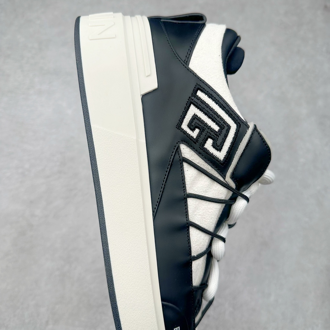 图片[6]-BALMAIN B-Court 巴尔曼小牛皮徽标刺绣低帮休闲男款板鞋 官网已经发售 平台力推流量热款 BALMAIN以其大胆而富有远见的廓形而著称 旨在为穿着者赋予力量 这款鞋履采用全身小牛皮鞋面拼接 牛皮内里垫脚 包裹性舒适性能强 鞋舌Balmain标志细节 鞋底独家开发私模 全网第一家出货 鞋后跟立体字母logo细节 鞋底Balmain标志 全套原版一致包装 尺码：39 40 41 42 43 44 45 46-选品中心