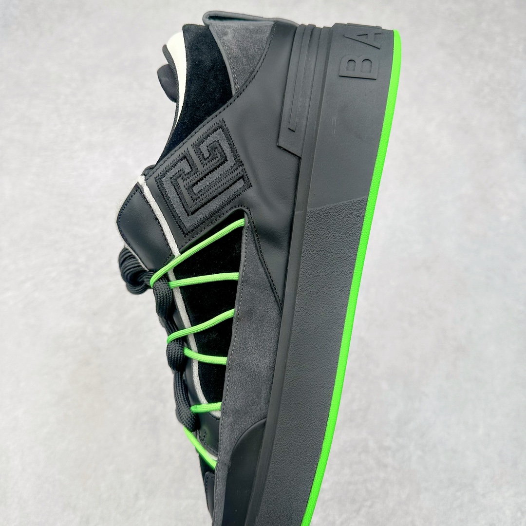 图片[7]-BALMAIN B-Court 巴尔曼小牛皮徽标刺绣低帮休闲男款板鞋 官网已经发售 平台力推流量热款 BALMAIN以其大胆而富有远见的廓形而著称 旨在为穿着者赋予力量 这款鞋履采用全身小牛皮鞋面拼接 牛皮内里垫脚 包裹性舒适性能强 鞋舌Balmain标志细节 鞋底独家开发私模 全网第一家出货 鞋后跟立体字母logo细节 鞋底Balmain标志 全套原版一致包装 尺码：39 40 41 42 43 44 45 46-选品中心