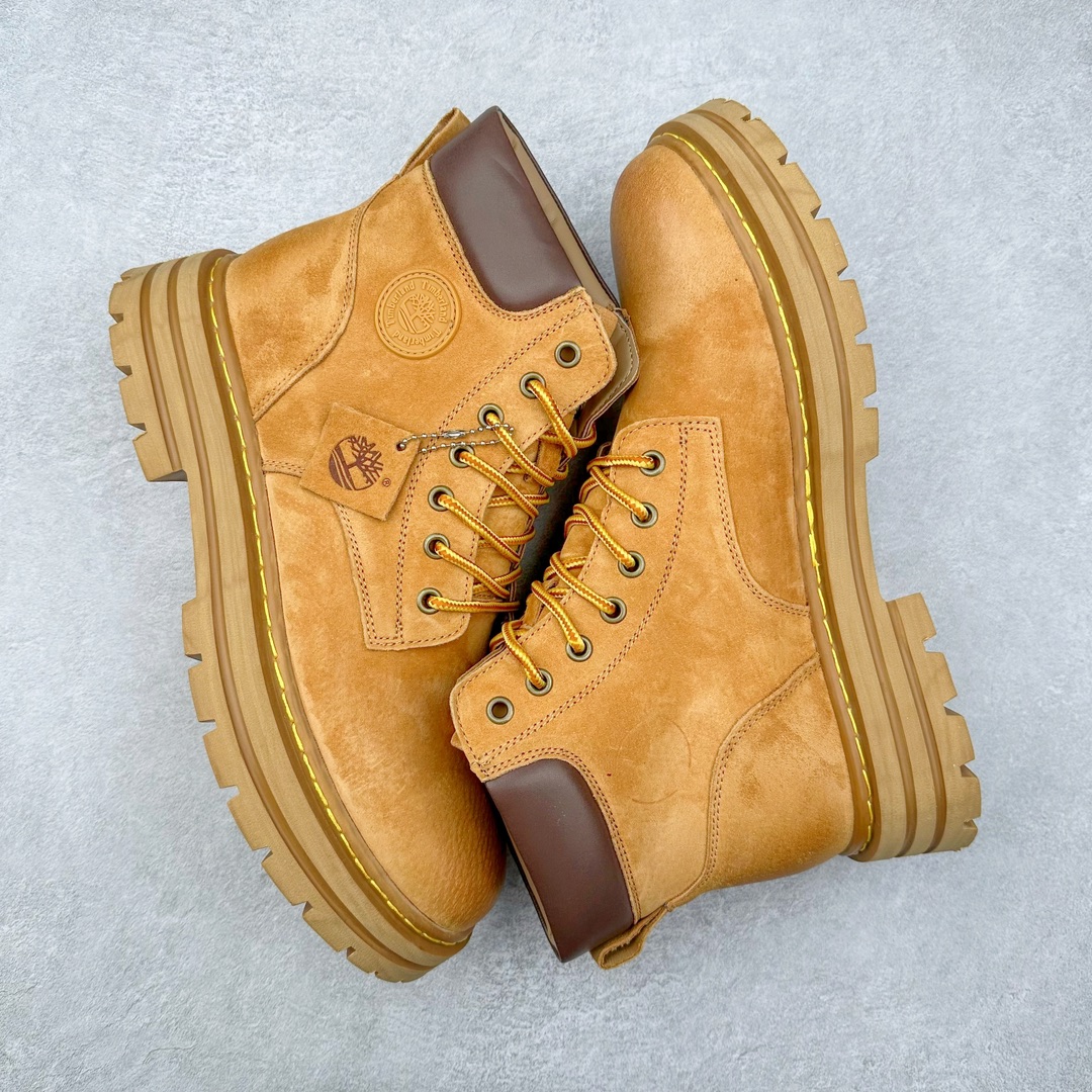 图片[3]-＃福利特价 Timberland添柏岚/天伯伦户外高帮休闲大黄靴系列 #广东大厂品质 原盒原包装 #24ss新款 时尚潮流搭配 面料采用意大利🇮🇹顶级磨砂细纹牛皮 搭配防臭防腐真皮乳胶鞋垫 大底到五金都是代工厂原材料制作 同原版固特异永不开胶工艺 好货不杀猪 首单质量严格把控 全网独家首发 品质毋庸置疑 全套官网统一包装 给您完美的穿着体验 质量考究耐穿 型男必备 专治不帅 高品质脚感一流 今年冬季防寒户外专用 日常随意搭配 尺码：38 39 40 41 42 43 44（皮鞋码）-选品中心