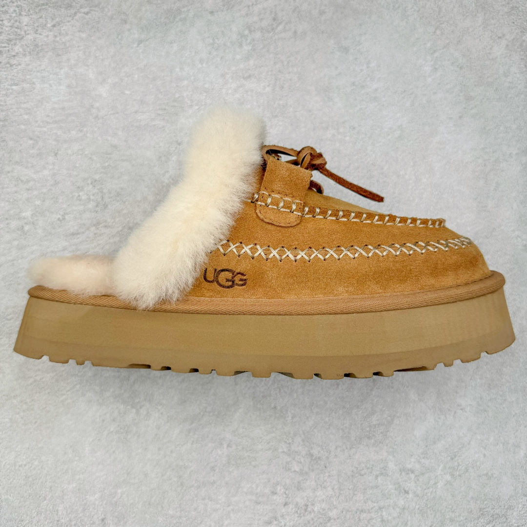 ＃SP原厂 UGG 8260 阿尔派半拖秋冬羊皮毛一体雪地靴 全鞋采用ZP同厂 隆丰A级澳洲进口羊皮毛一体 品牌代工厂生产线 完全遵循ZP工艺流程 代工厂原厂版师 秉承无原鞋不开发选择 注重每一处细节 市面最正版型 TREADLITE\\\”轻翼\\\”科技外底 轻便/耐用/柔韧/桩型【售后郑重承诺】一个月内若出现重大脱胶/断底等质量问题 直接为您换新！尺码：35 36 37 38 39 40-选品中心