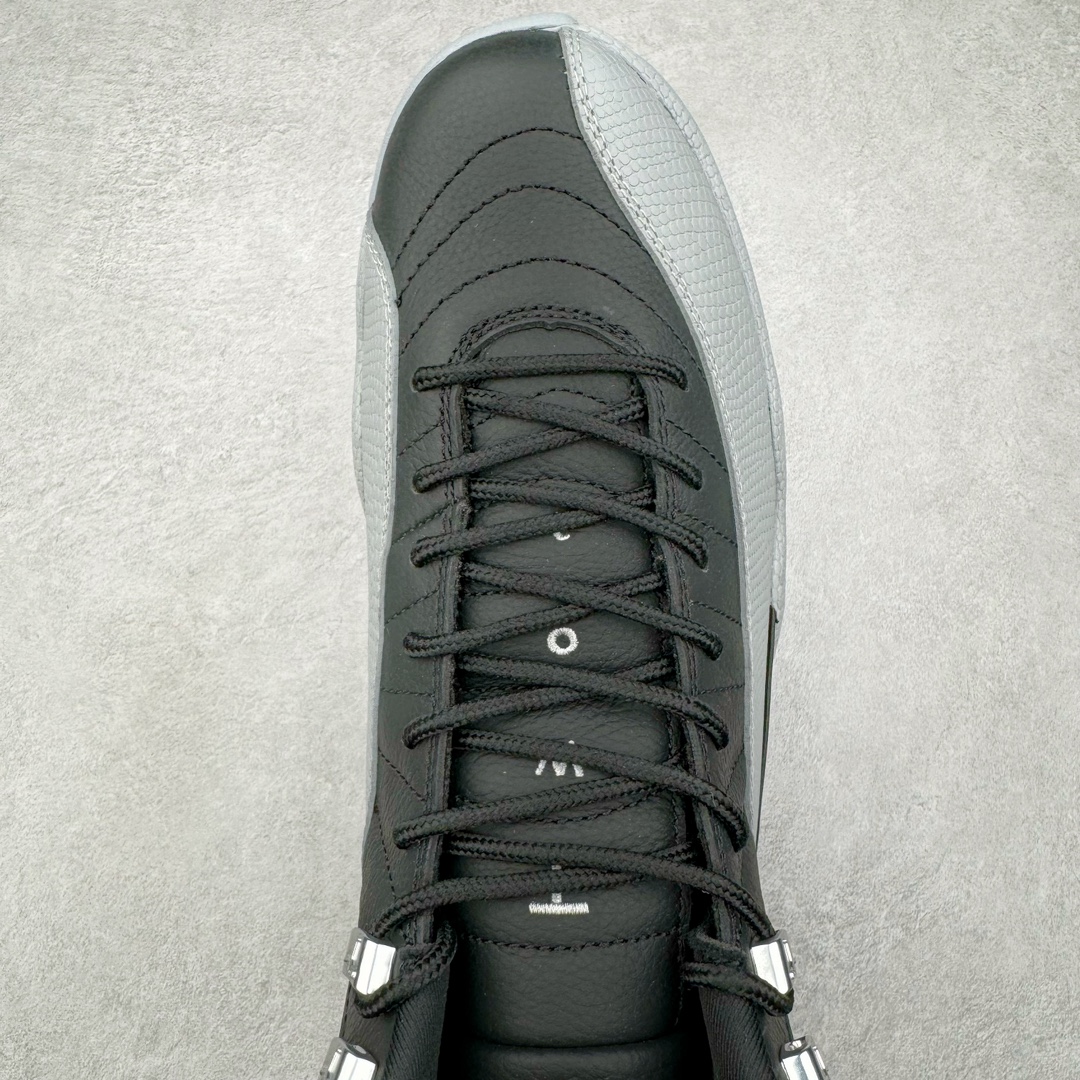 图片[4]-＃SZ纯原 Air Jordan AJ12 Retro 黑灰 货号：CT8013-010 外贸特供批次 原楦原档案数据开模打造 原汁原味12代鞋型 进口原厂皮料 原厂碳板 原装材料 原厂定制金属扣 原厂电绣 支持与公司货全方位对比 只服务于5%懂鞋的高端客户 发国外可支持各种retail商店充正寄售 尺码：40 40.5 41 42 42.5 43 44 44.5 45 45.5 46 47.5 48.5-选品中心