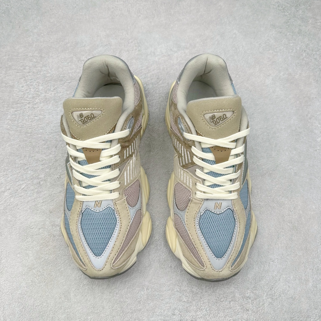 图片[2]-＃纯原特价福利 New Balance NB9060系列 新百伦绒面革网布经典百搭防滑耐磨透气低帮生活休闲鞋 全套原楦原纸板原厂数据开发 进口三明治网面 原装进口翻毛皮料正确绒感卡色 正确中底拉帮中底网布细节 原厂标裁 带紫光防伪 定制后跟透明水晶模块 冲裁组合 大底贴合程度胶水上色把控完美 整洁度挑战全网艺术家 多道序QC把关品质完善 匠心打造 耗时两个月开发完成 工艺极其复杂难度可想而知 新开独立私模大底 全网唯一正确六层组合大底 高端零售专供产物 尺码：36 37 37.5 38 38.5 39 40 40.5 41 42 42.5 43 44 45 46.5-选品中心