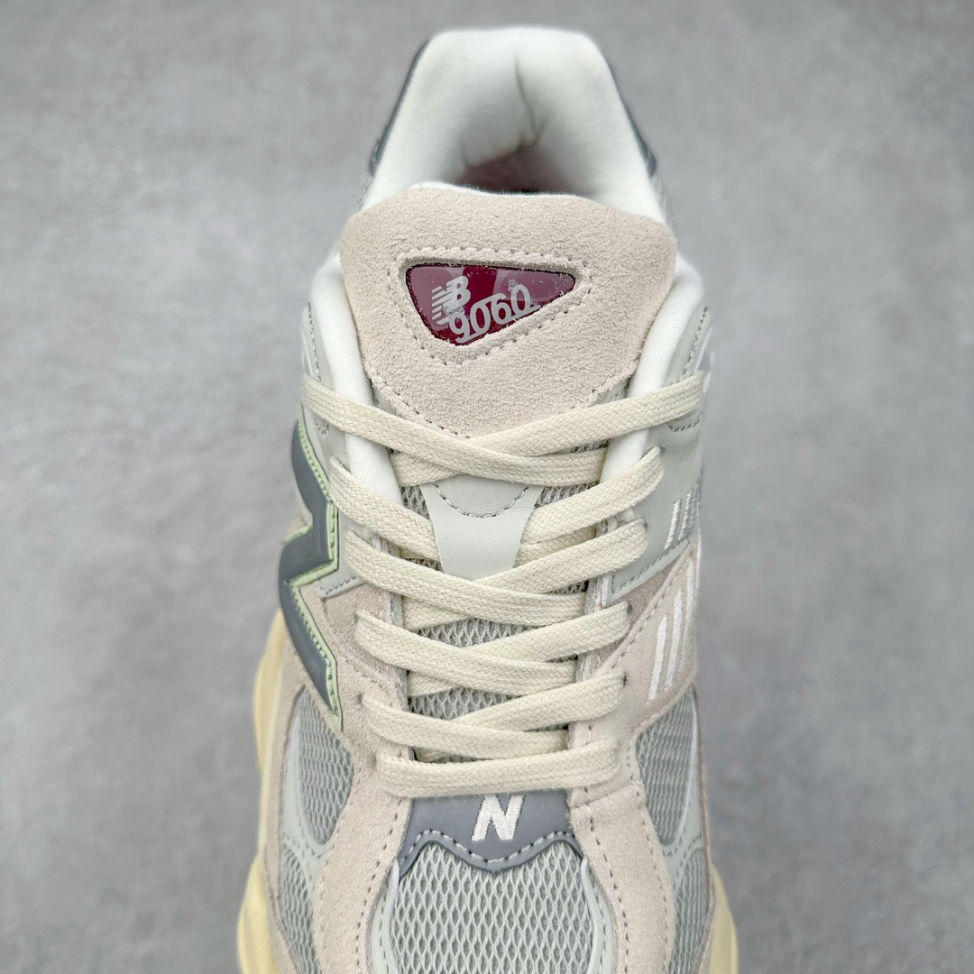 图片[5]-＃纯原特价福利 New Balance NB9060系列 新百伦绒面革网布经典百搭防滑耐磨透气低帮生活休闲鞋 全套原楦原纸板原厂数据开发 进口三明治网面 原装进口翻毛皮料正确绒感卡色 正确中底拉帮中底网布细节 原厂标裁 带紫光防伪 定制后跟透明水晶模块 冲裁组合 大底贴合程度胶水上色把控完美 整洁度挑战全网艺术家 多道序QC把关品质完善 匠心打造 耗时两个月开发完成 工艺极其复杂难度可想而知 新开独立私模大底 全网唯一正确六层组合大底 高端零售专供产物 尺码：36 37 37.5 38 38.5 39 40 40.5 41 42 42.5 43 44 45 46.5-选品中心