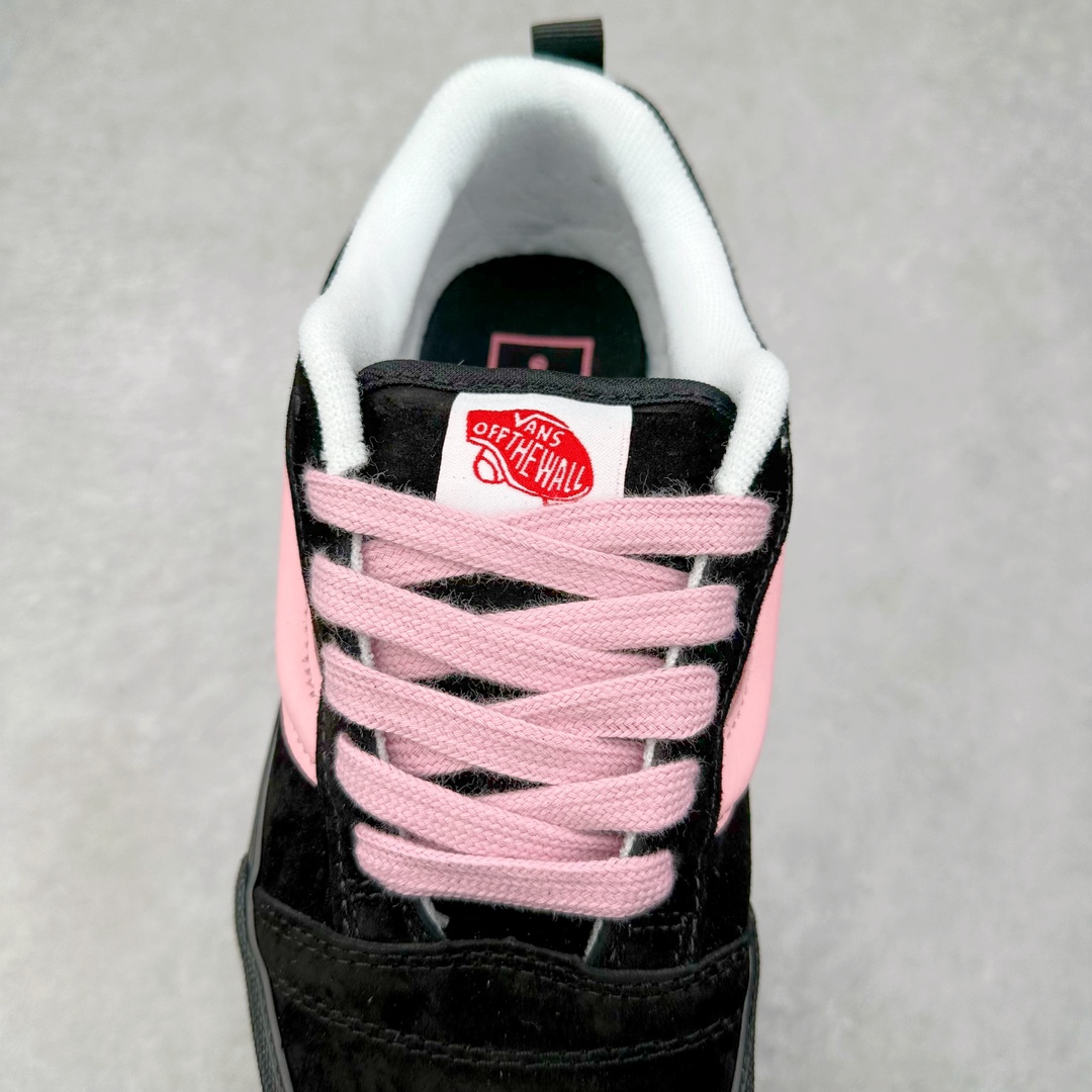 图片[5]-Vans Knu Skool 黑粉 万斯低帮复古休闲硫化面包鞋 肥胖版大LOGO原版全皮猪八面料 货号：VN0009QC6BT1 尺码：35 36 36.5 37 38 38.5 39 40 40.5 41 42 42.5 43 44 45-选品中心