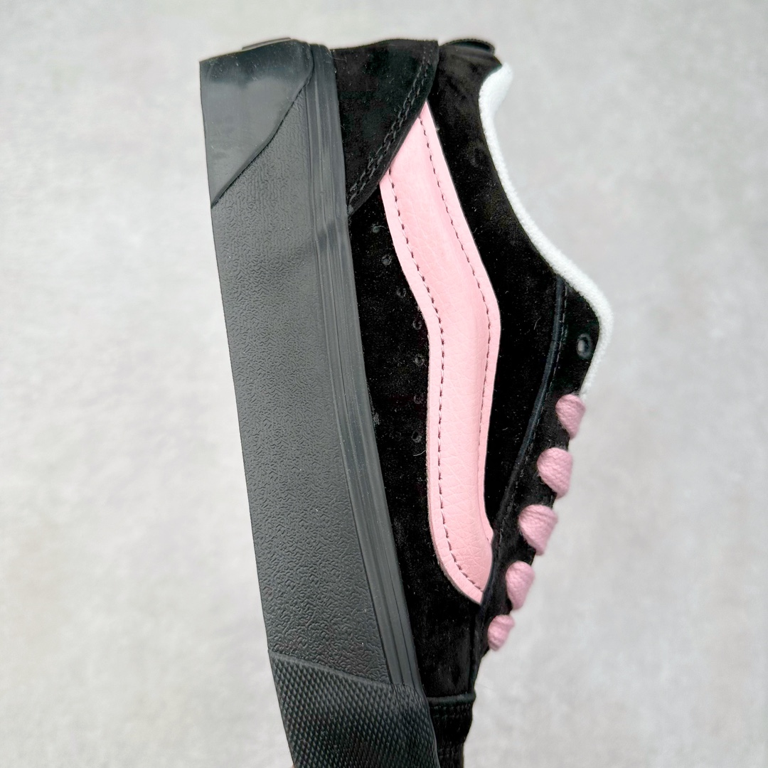 图片[6]-Vans Knu Skool 黑粉 万斯低帮复古休闲硫化面包鞋 肥胖版大LOGO原版全皮猪八面料 货号：VN0009QC6BT1 尺码：35 36 36.5 37 38 38.5 39 40 40.5 41 42 42.5 43 44 45-选品中心