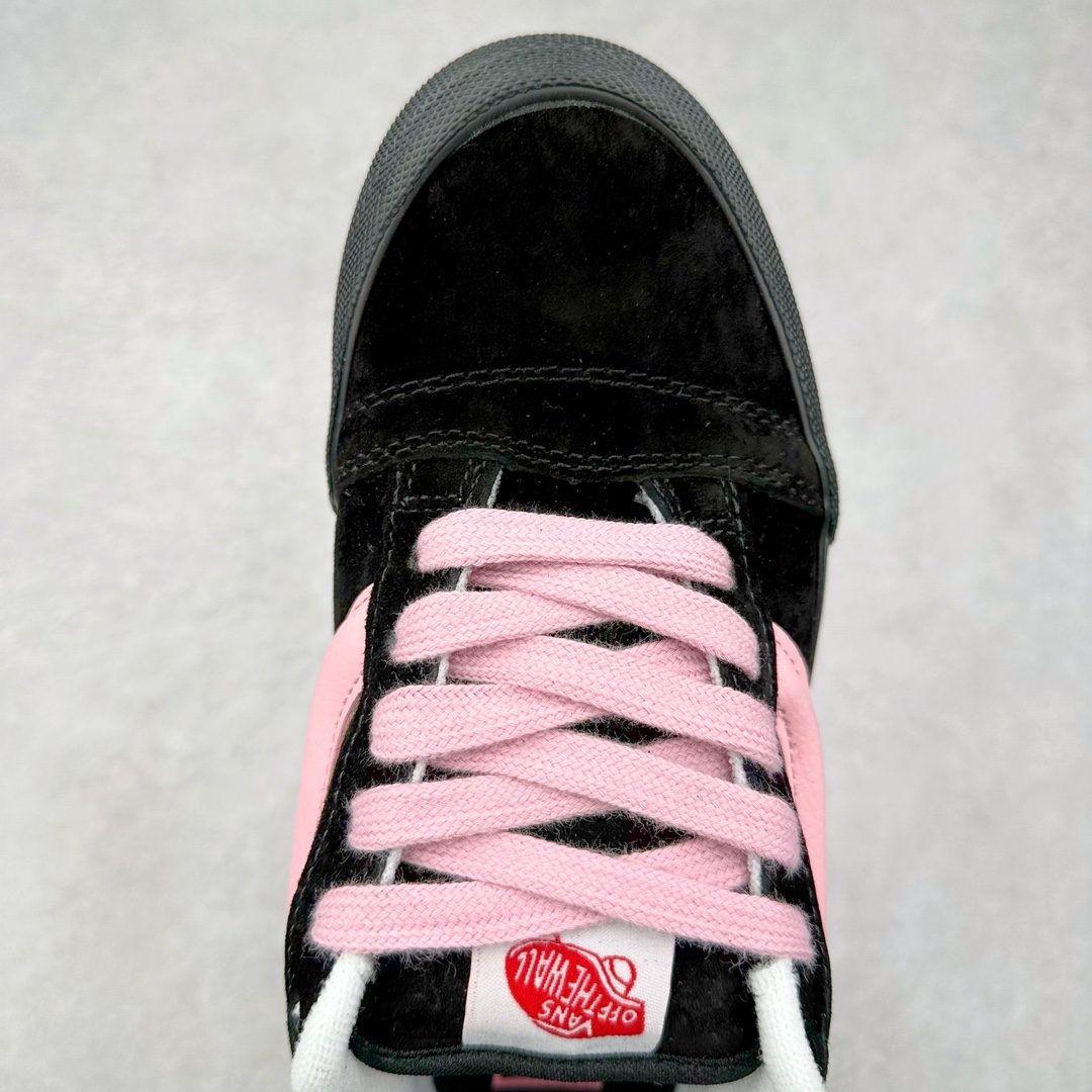 图片[4]-Vans Knu Skool 黑粉 万斯低帮复古休闲硫化面包鞋 肥胖版大LOGO原版全皮猪八面料 货号：VN0009QC6BT1 尺码：35 36 36.5 37 38 38.5 39 40 40.5 41 42 42.5 43 44 45-选品中心