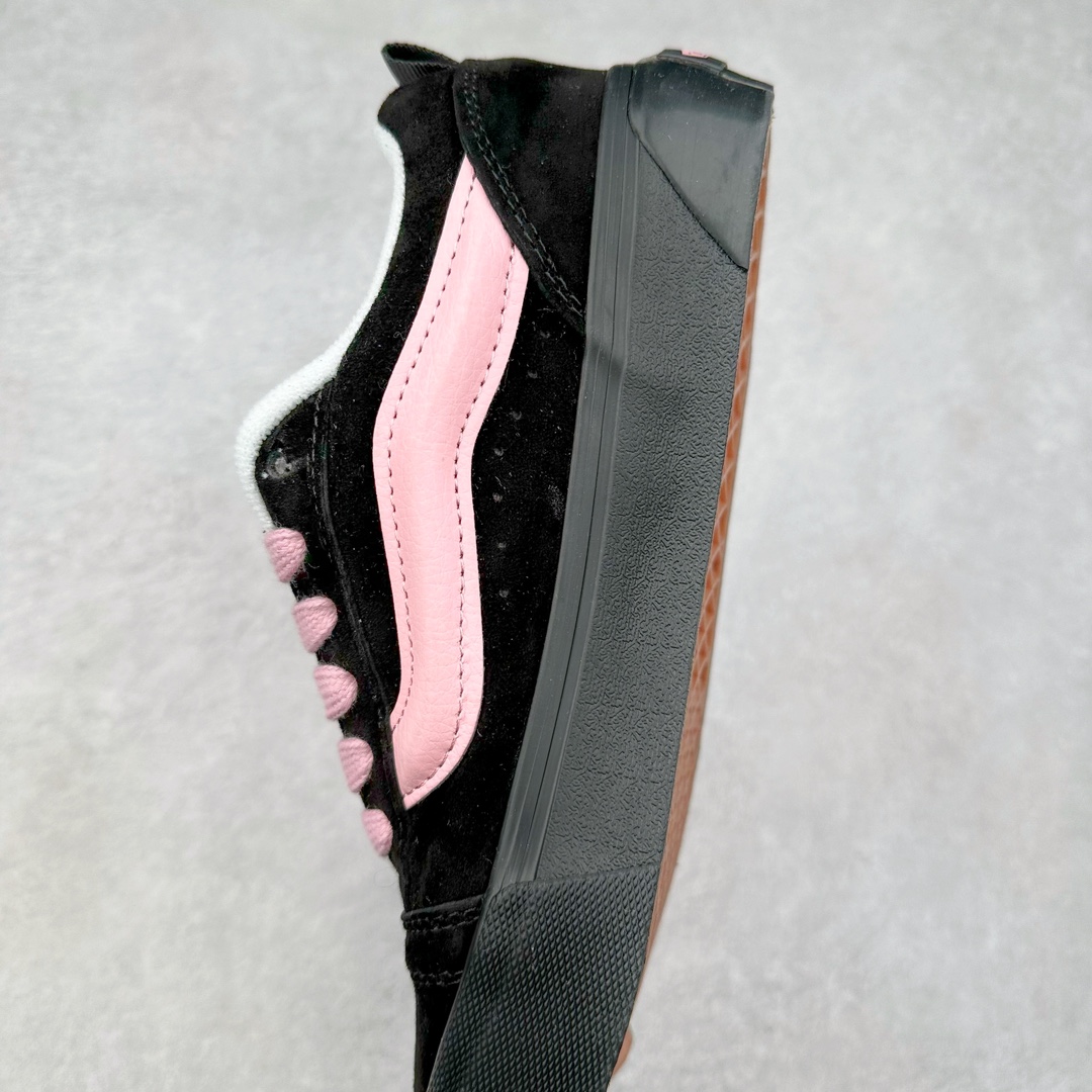 图片[7]-Vans Knu Skool 黑粉 万斯低帮复古休闲硫化面包鞋 肥胖版大LOGO原版全皮猪八面料 货号：VN0009QC6BT1 尺码：35 36 36.5 37 38 38.5 39 40 40.5 41 42 42.5 43 44 45-选品中心