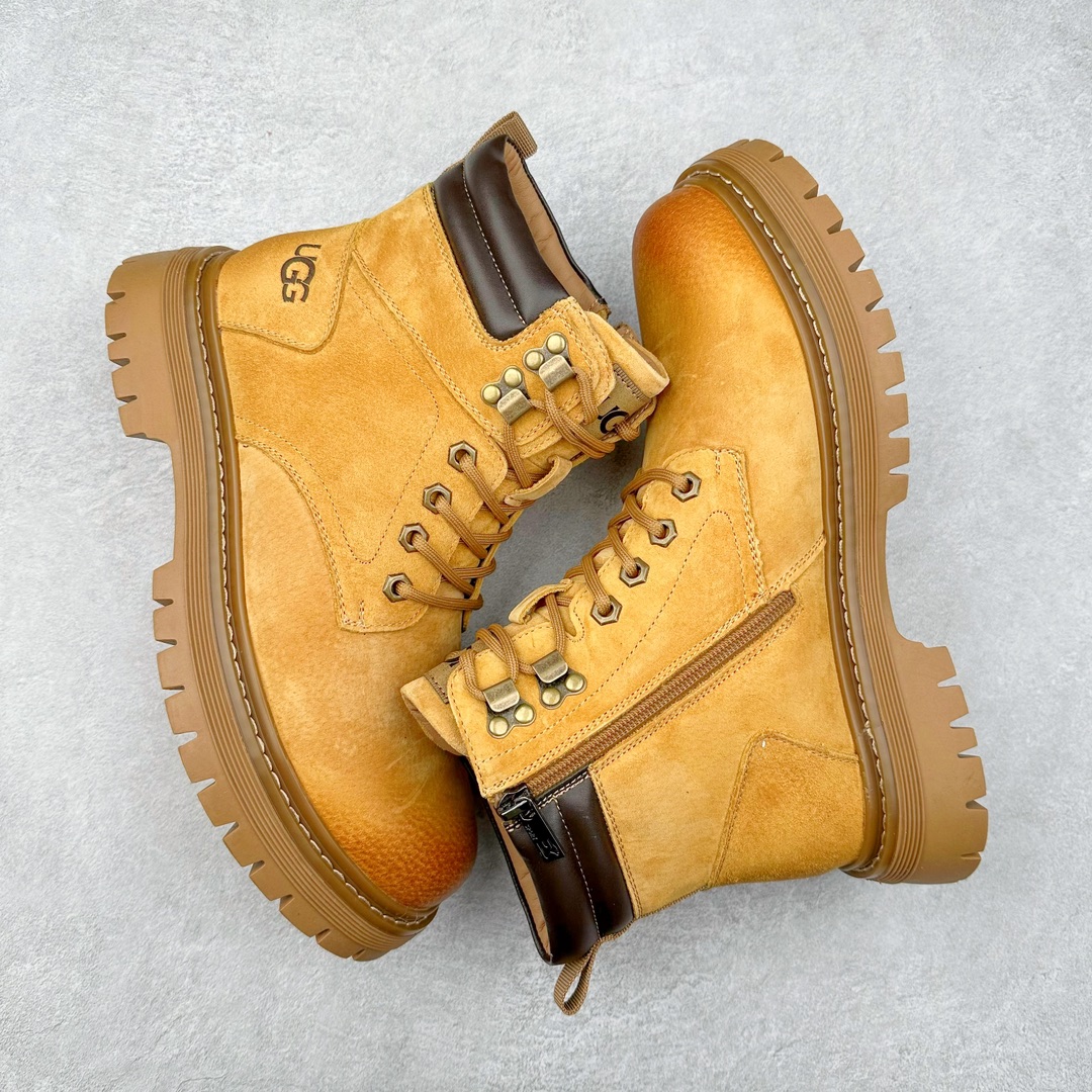 图片[3]-UGG 2024秋冬新品（羊羔毛一体内里 保暖锁热🔥）秋冬必备 户外中帮休闲马丁靴雪地靴系列 广东大厂品质 24ss秋冬新款 时尚潮流搭配 面料釆用意大利进口磨砂牛皮 全鞋真牛皮材料 大底到五金都是代工厂原材料制作 好货不杀猪 首单质量严格把控 全套官网统一包装 今年冬季防寒户外专用产品 日常随意搭配 型男必备‼美国轻奢品牌【UGG】Tasman Weather Hybrid 塔斯曼混合系列中帮轻量休闲马丁靴“ 尺码：39-44（比运动鞋大一码）-选品中心