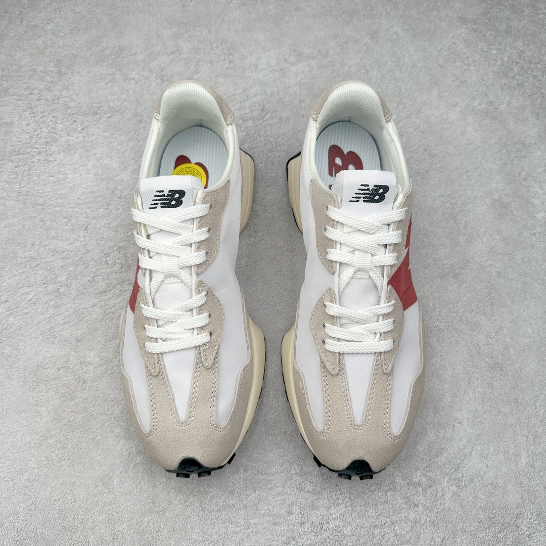 图片[2]-New Balance MS327 NB新百伦系列复古休闲运动慢跑鞋 #以更纯粹的复古风格设计打造的全新造型 侧身还以解构设计 将 N 字标志以做旧压花样式呈现 样式别具新意 而麂皮、冲孔皮革的塑造 则呈现出高级怀旧气质 也让鞋款在奢华时装风格与运动氛围之间达到了平衡 鞋身采用尼龙及猪巴革麂皮物料拼接构成 中底高弹PU材质及满丁防滑橡胶外底 尺码：36 37 37.5 38 38.5 39.5 40 40.5 41.5 42 42.5 43 44 45-选品中心