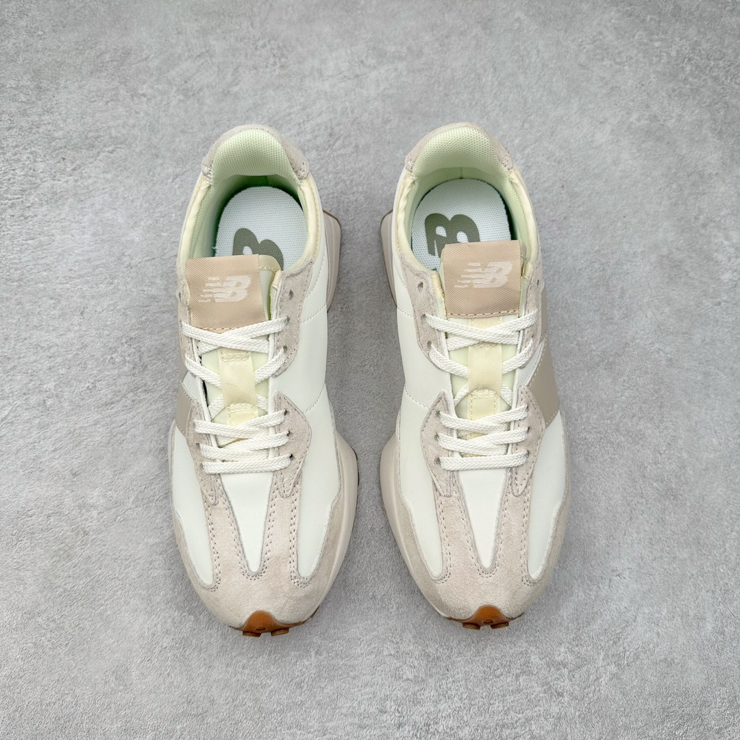图片[2]-New Balance MS327 NB新百伦系列复古休闲运动慢跑鞋 #以更纯粹的复古风格设计打造的全新造型 侧身还以解构设计 将 N 字标志以做旧压花样式呈现 样式别具新意 而麂皮、冲孔皮革的塑造 则呈现出高级怀旧气质 也让鞋款在奢华时装风格与运动氛围之间达到了平衡 鞋身采用尼龙及猪巴革麂皮物料拼接构成 中底高弹PU材质及满丁防滑橡胶外底 尺码：36 37 37.5 38 38.5 39.5 40 40.5 41.5 42 42.5 43 44 45-选品中心