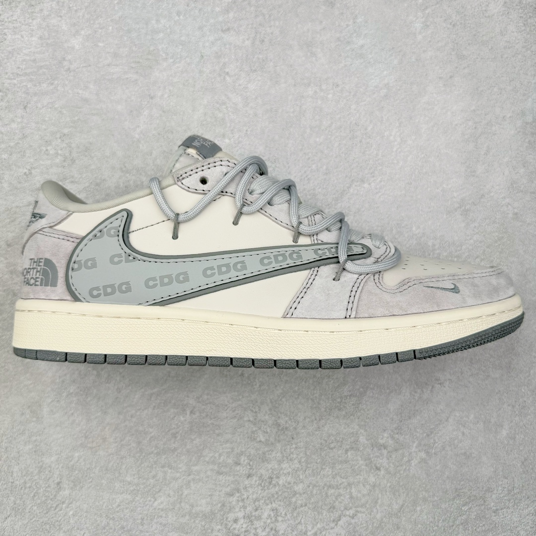 TS x Air Jordan AJ1 Low 倒钩低帮联名定制配色 SJ0086-142 原厂内置气垫魔块 A模大底 头层小牛皮 鞋舌AJ原厂专用牛津布+AJ专用反口珍珠布+原厂无杂质高弹内里海棉+特殊封边弹力鞋带 尺码：36 36.5 37.5 38 38.5 39 40 40.5 41 42 42.5 43 44 44.5 45 46 47.5-选品中心