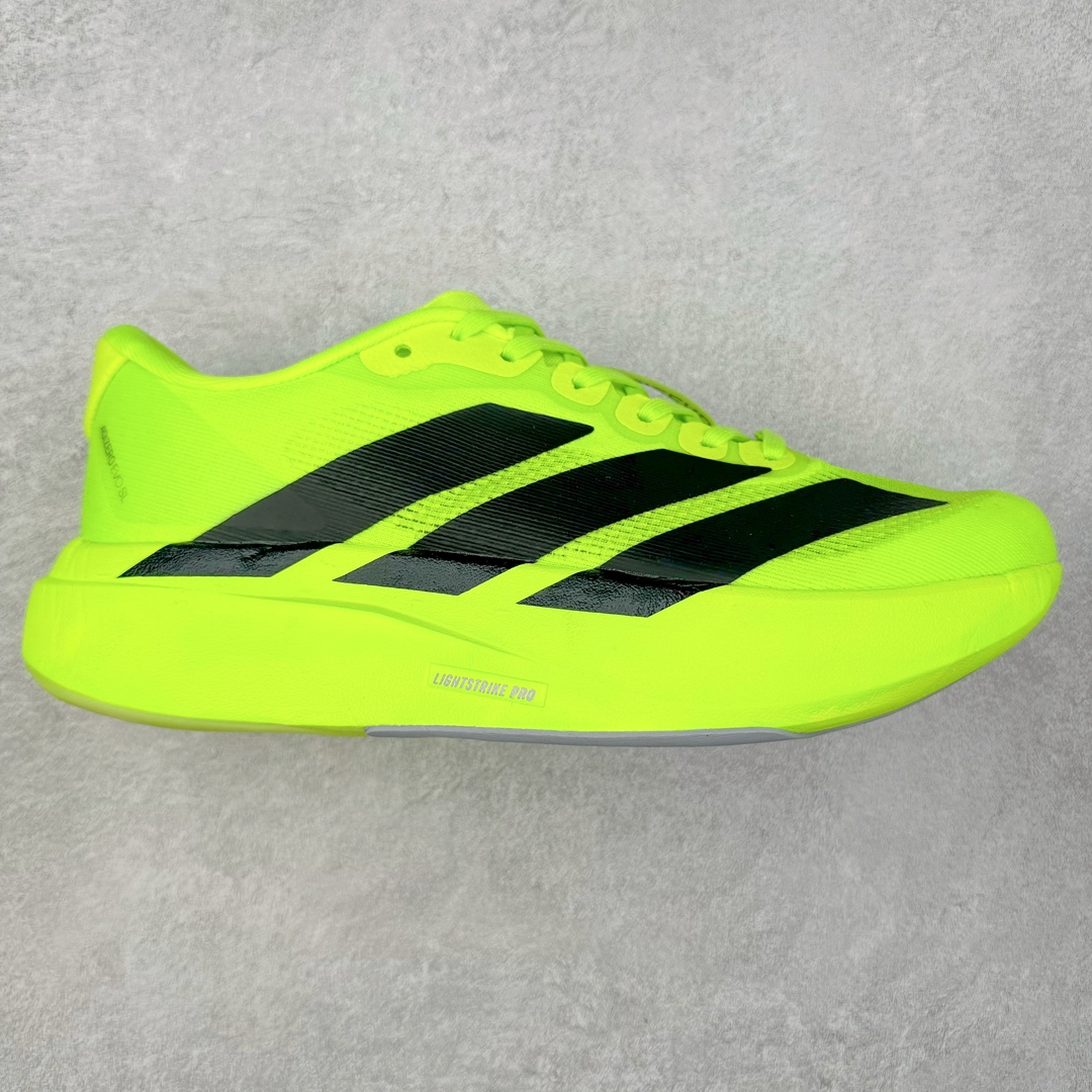 AD Adizero Eva SL M 零度进化版系列低帮轻便透气竞速休闲运动慢跑鞋 JR3416 相信大家对去年 adidas 横空出世的「顶级超跑」adiZero Adios Pro EVO 1 记忆犹新！不仅登顶阿迪史上最轻跑鞋宝座，更在接下来的全球马拉松赛事中，持续书写着惊人成绩，被网友戏称新一代「阿迪神鞋」全网刷屏！极简设计语言与强烈速度感和存在感的鞋侧三线，让人过目不忘，特别种草！其中定位于中长跑训练的 adidas Adizero Evo SL，整体外观造型与 adiZero Adios Pro EVO 1 非常相似。中底配置方面搭载全掌 Lightstrike Pro，鞋面采用透气网面示人，契合日常训练鞋的定位，更加耐用。外底给到了马牌橡胶，及类似上代竞速旗舰 adidas Adizero Adios Pro 3 区域分布。整体看下来无论是外观的鲜明辨识度，还是配置的扎实程度都很顶。尺码：36 36⅔ 37⅓ 38 38⅔ 39⅓ 40 40⅔ 41⅓ 42 42⅔ 43⅓ 44 45-选品中心