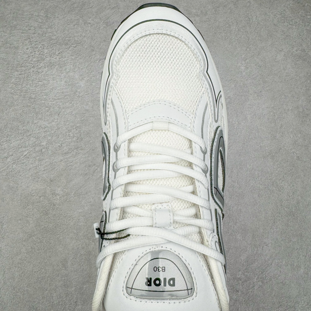 图片[4]-＃GD广顶 Dior B30 迪奥网眼织物低帮运动休闲鞋 原版开模 海淘专供品质同渠道货源 全套专柜原装配件 该款系列采用黑网色眼织物白和色科技料面精心制 作饰以反光“CD30”图形标志 外格轻盈的刻雕效果橡胶鞋搭底配标志性点的缀提升格调 内弹部力细节塑造想理的舒适穿着体验可与各休式闲造型配搭 彰显尚时现代的运风动范 正常尺码：39 40 41 42 43 44 45-选品中心