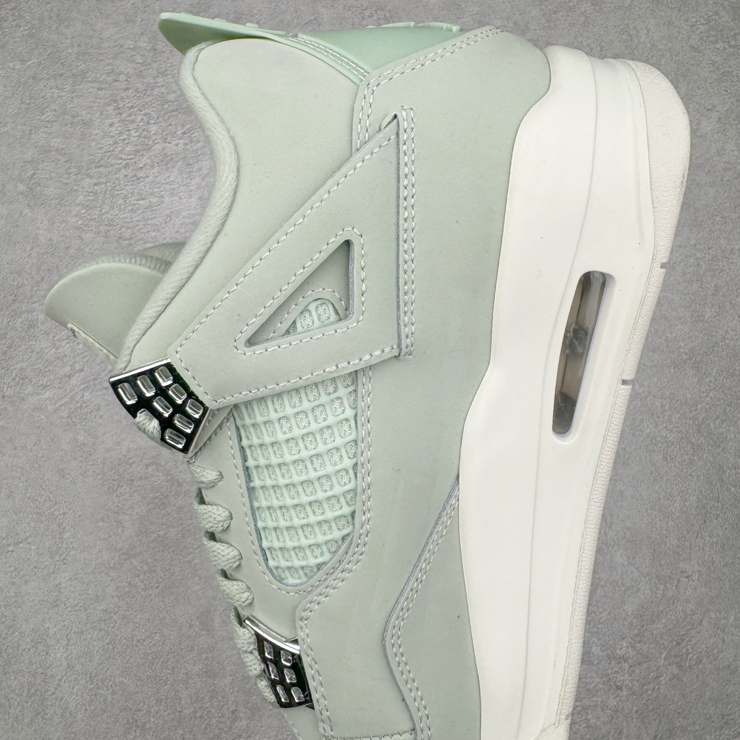 图片[7]-＃K版纯原 Air Jordan AJ4 \\\”Seafoam\\\” 薄荷绿 HV0823-003 全新升级改良 原鞋原楦原纸板同源开发 完美呈现乔4的版型 内侧正确双色网格 还原细节 原厂皮料 正确气垫颜色 正确网格工艺 正确拉帮工艺 全鞋原装材料制作 原档案原模具打造 支持全方位与正品对比 尺码：36 36.5 37.5 38 38.5 39 40 40.5 41 42 42.5 43 44 44.5 45 46 47.5-选品中心