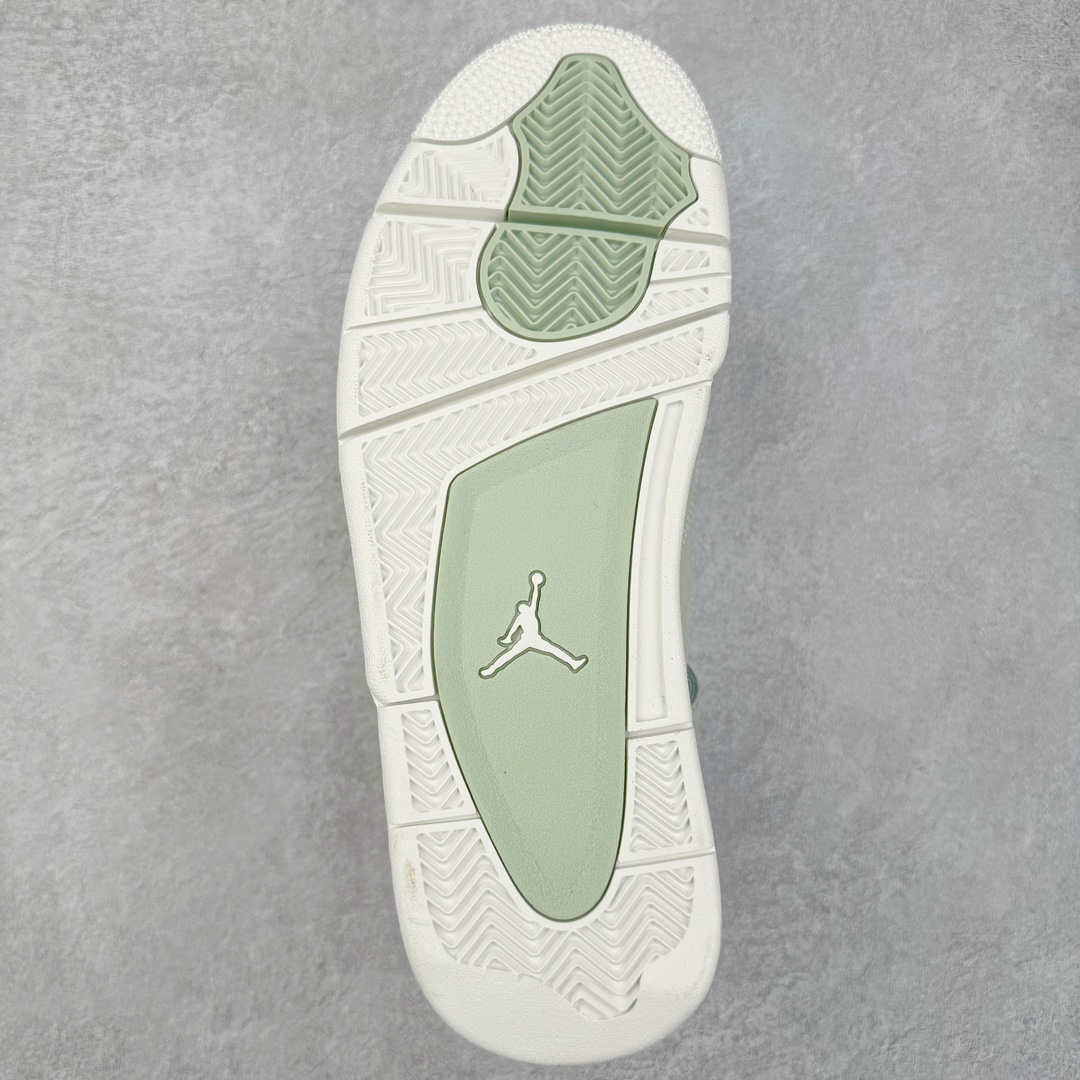 图片[9]-＃K版纯原 Air Jordan AJ4 \\\”Seafoam\\\” 薄荷绿 HV0823-003 全新升级改良 原鞋原楦原纸板同源开发 完美呈现乔4的版型 内侧正确双色网格 还原细节 原厂皮料 正确气垫颜色 正确网格工艺 正确拉帮工艺 全鞋原装材料制作 原档案原模具打造 支持全方位与正品对比 尺码：36 36.5 37.5 38 38.5 39 40 40.5 41 42 42.5 43 44 44.5 45 46 47.5-选品中心