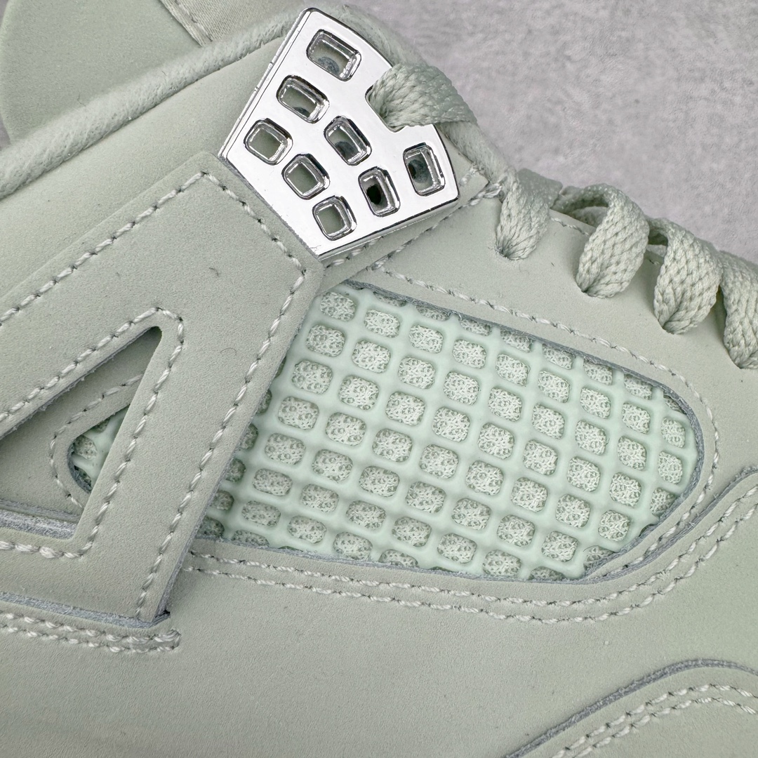 图片[17]-＃K版纯原 Air Jordan AJ4 \\\”Seafoam\\\” 薄荷绿 HV0823-003 全新升级改良 原鞋原楦原纸板同源开发 完美呈现乔4的版型 内侧正确双色网格 还原细节 原厂皮料 正确气垫颜色 正确网格工艺 正确拉帮工艺 全鞋原装材料制作 原档案原模具打造 支持全方位与正品对比 尺码：36 36.5 37.5 38 38.5 39 40 40.5 41 42 42.5 43 44 44.5 45 46 47.5-选品中心